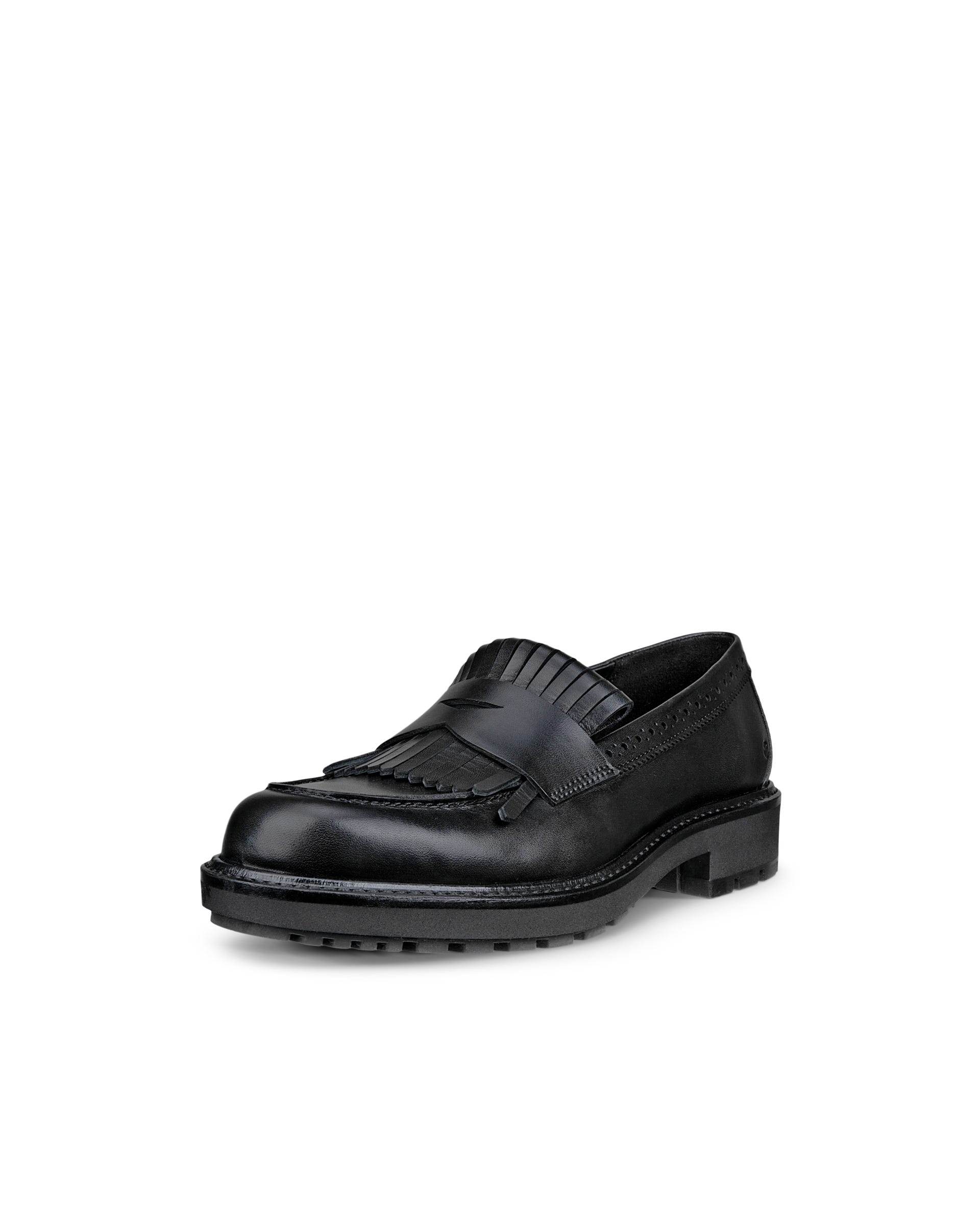 Women's ECCO® METROPOLE OSLO Leather Loafer - Black - Main