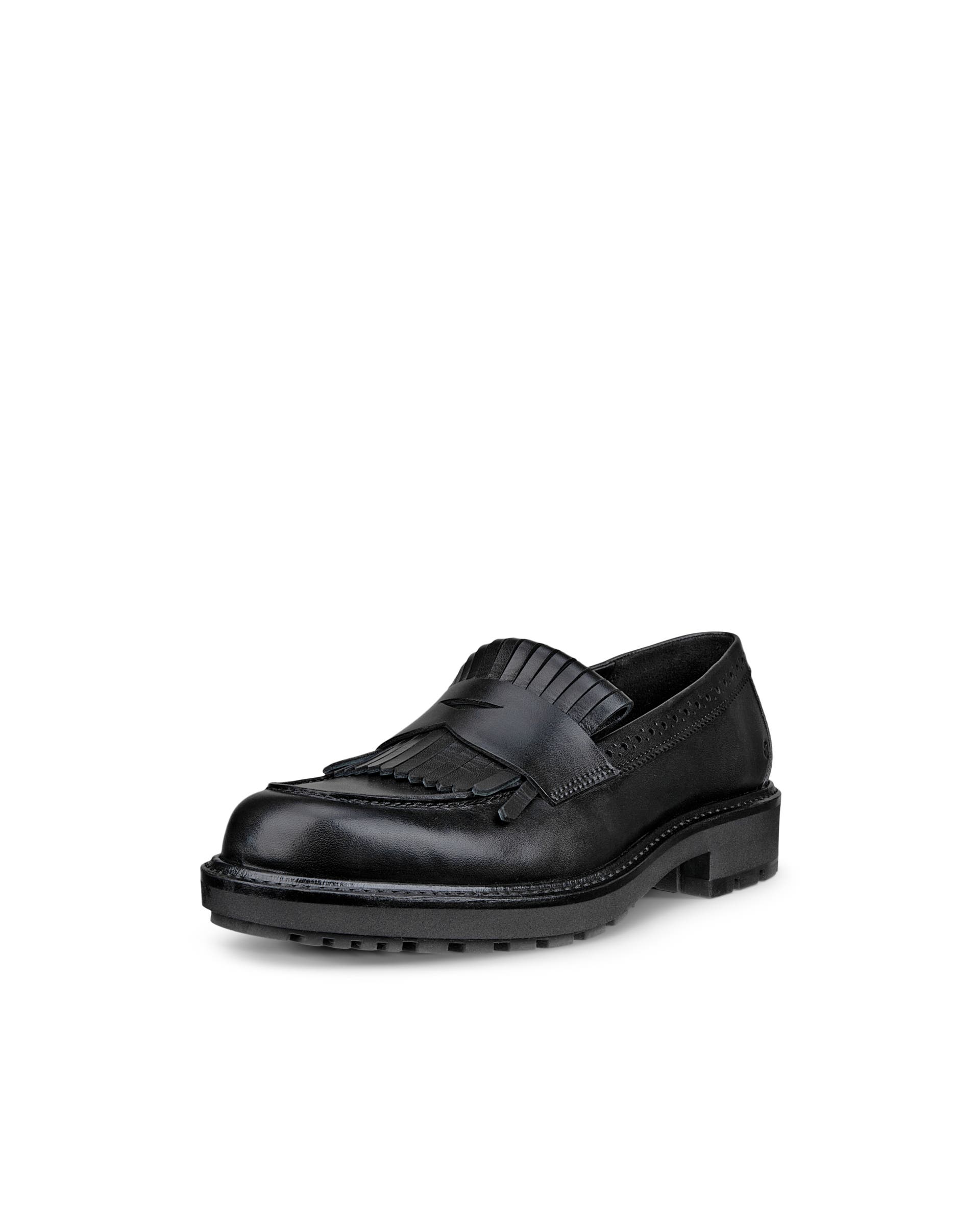 Women's ECCO® METROPOLE OSLO Leather Loafer - Black - Main
