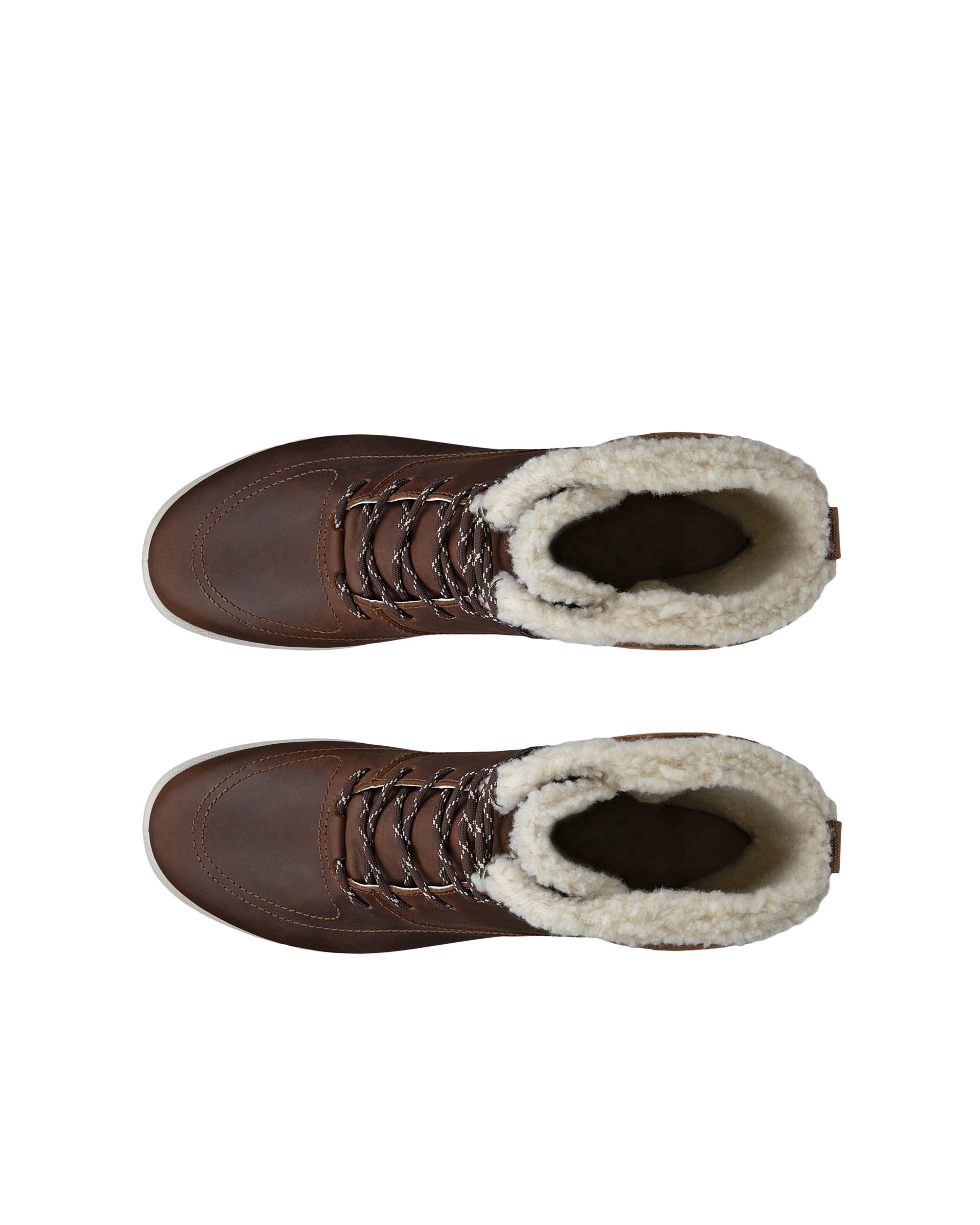 Women's ECCO® Trace Lite Waterproof Oiled Nubuck Boot - Brown - Top left pair