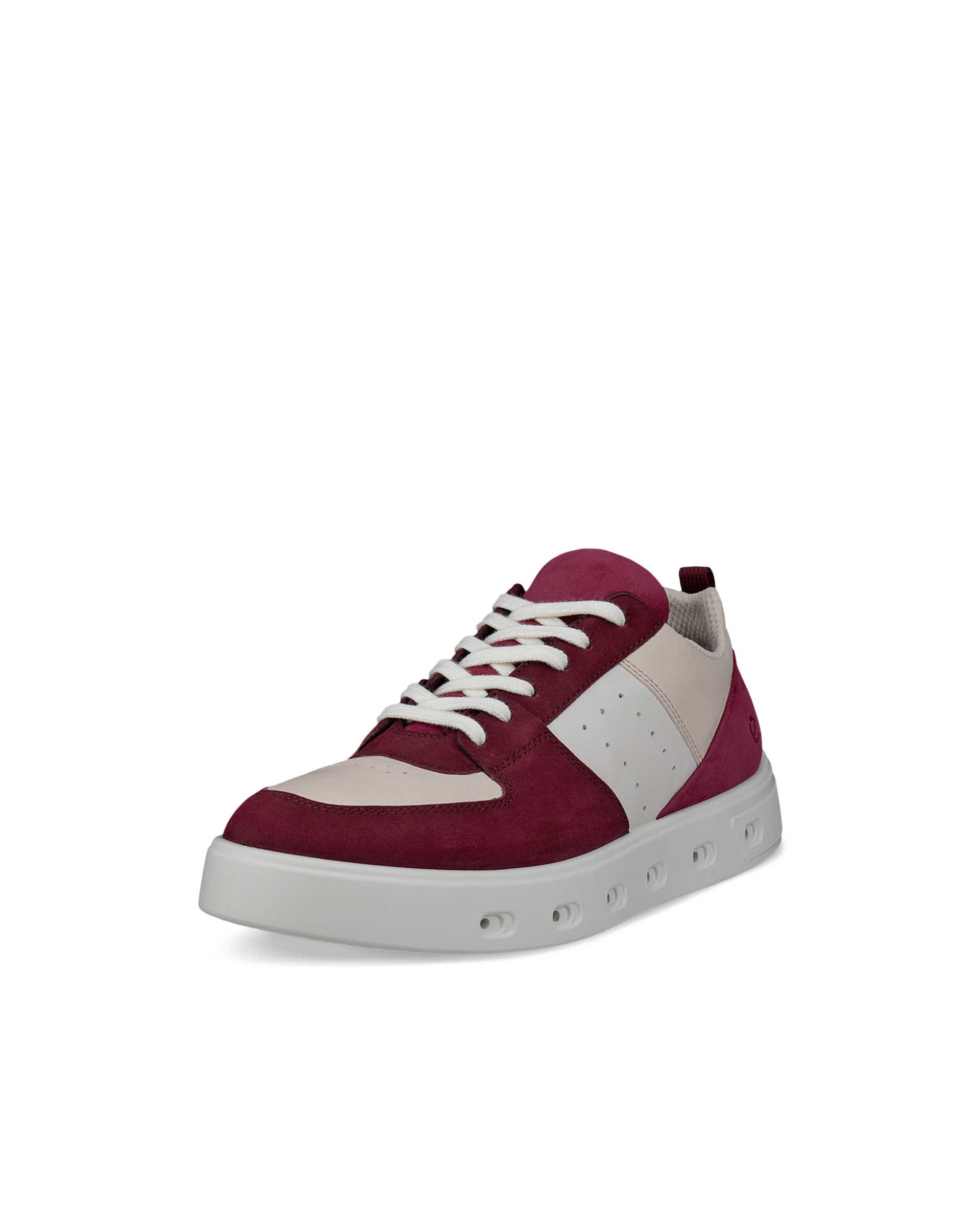 ECCO® STREET 720 baskets en cuir Gore-Tex pour femme - Rouge - Main
