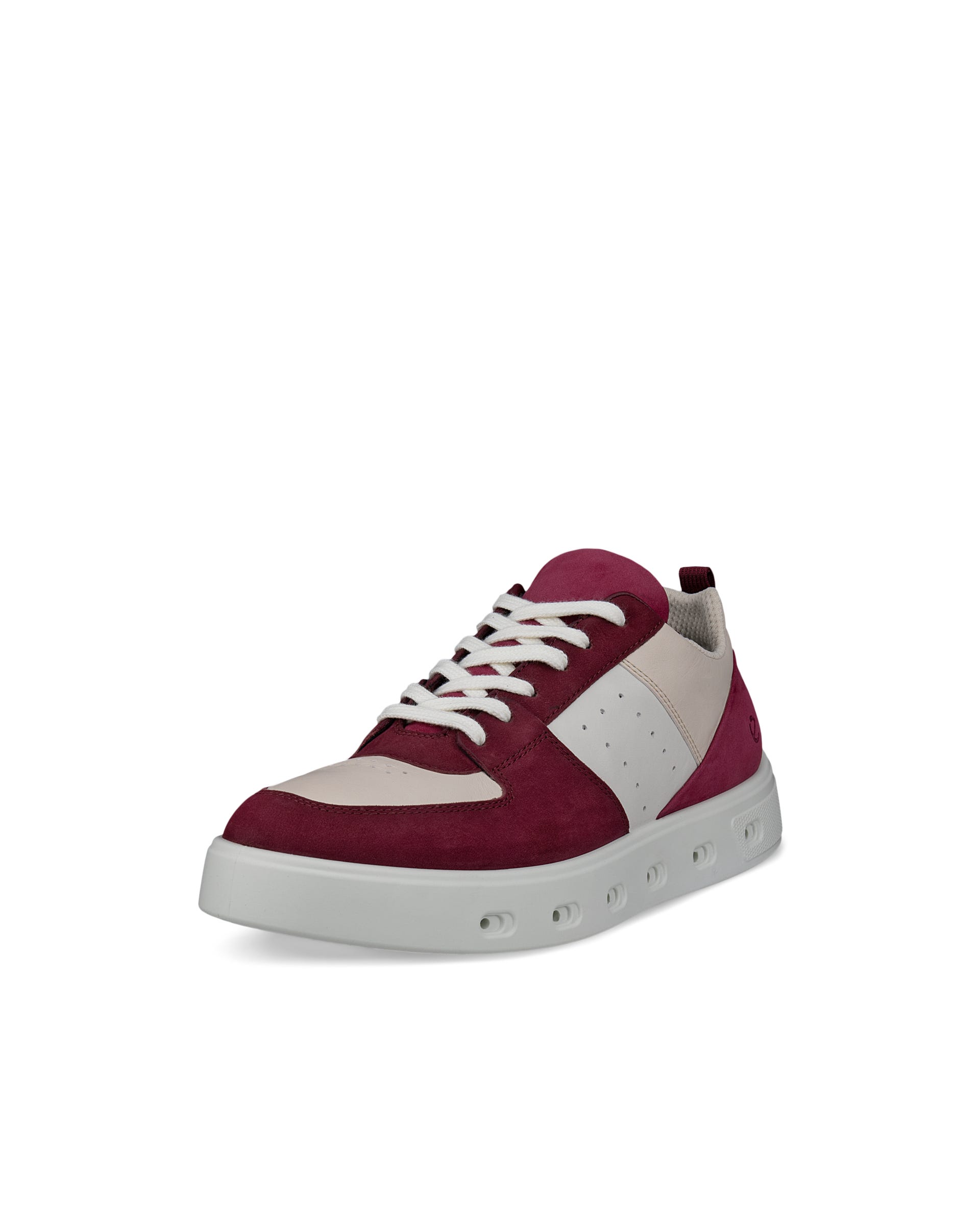ECCO® STREET 720 baskets en cuir Gore-Tex pour femme - Rouge - Main