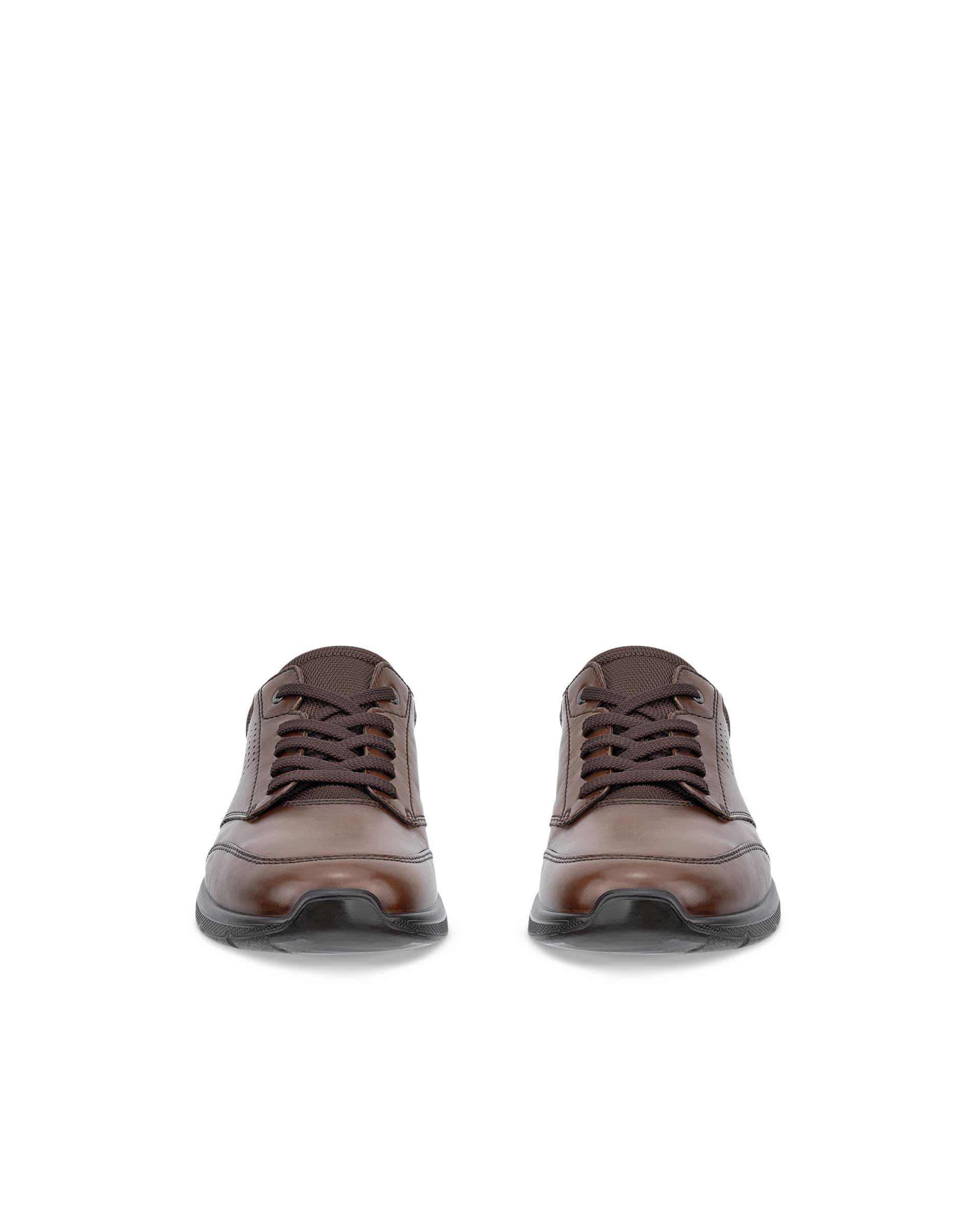 Sapatos atacadores couro homem ECCO® Irving - Castanho - Front pair