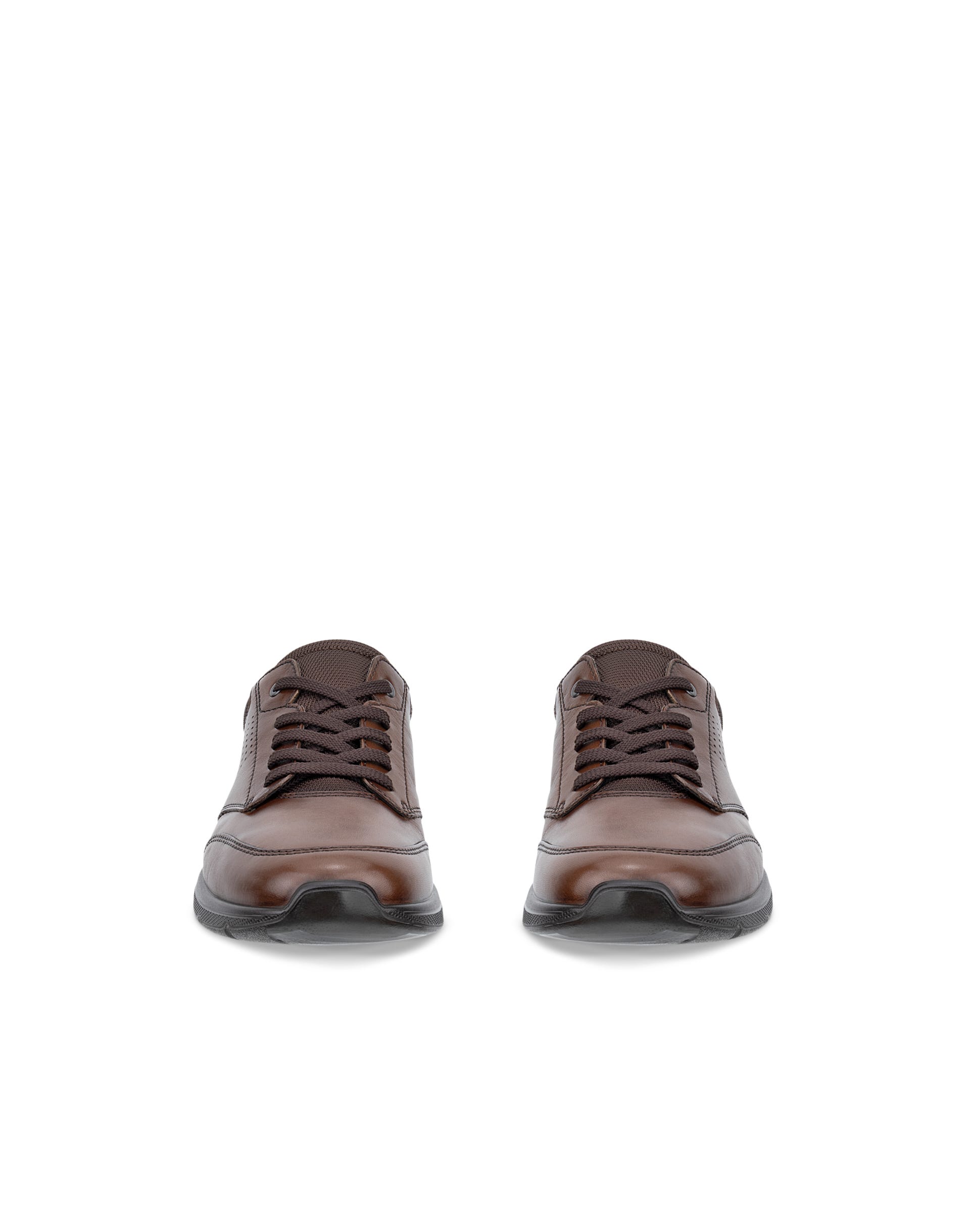 Sapatos atacadores couro homem ECCO® Irving - Castanho - Front pair