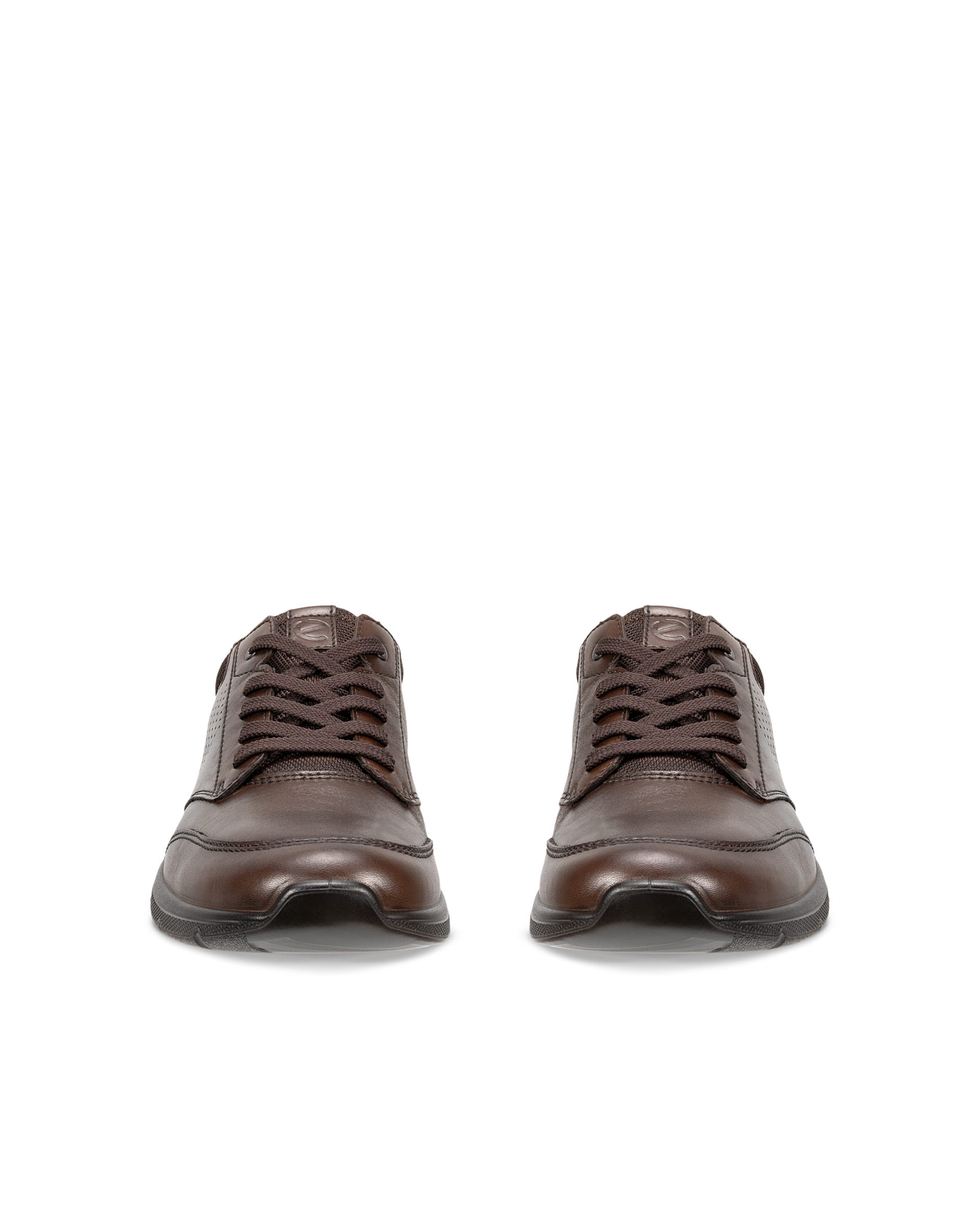 Męskie skórzane buty sznurowane ECCO® IRVING - Brązowy - Outside