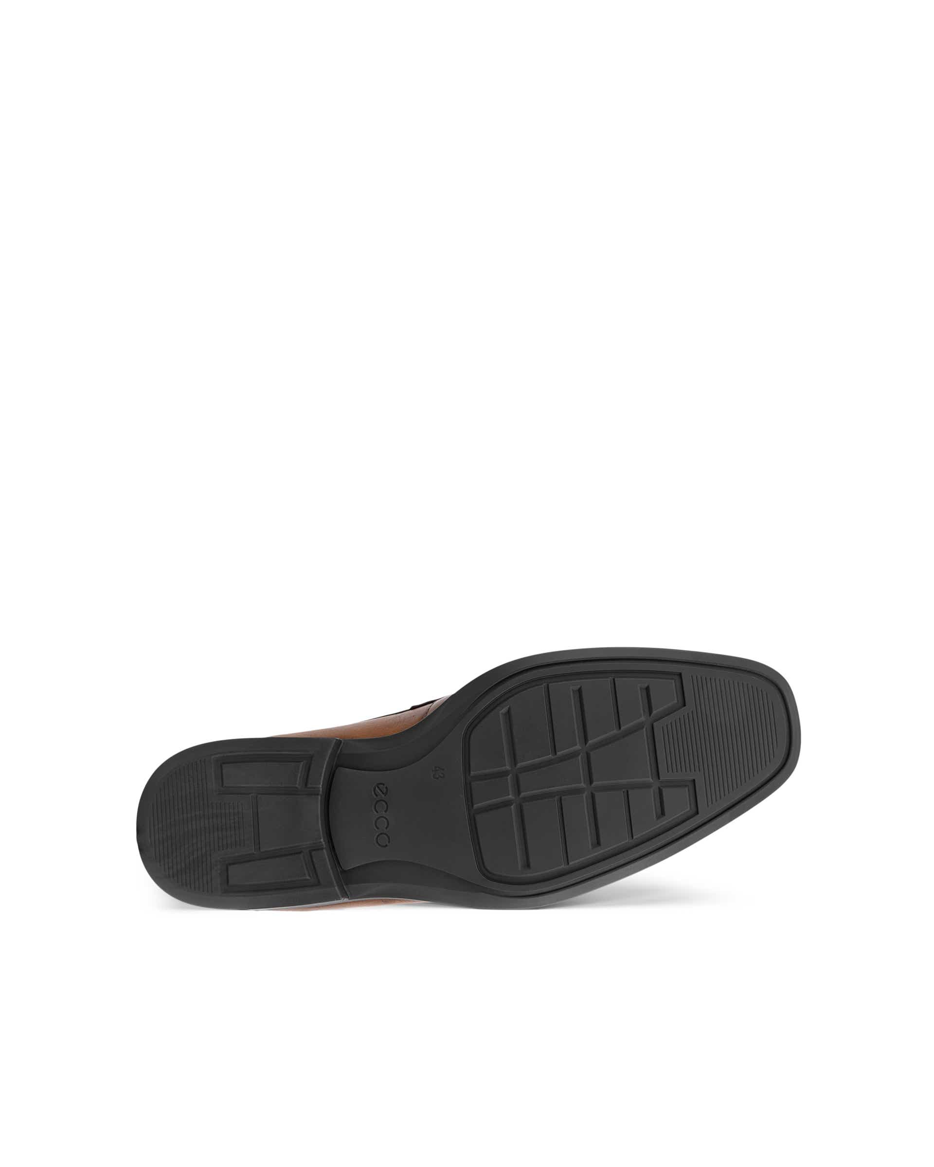 Men's ECCO® Metropole Milan Leather Loafer - Brown - Sole