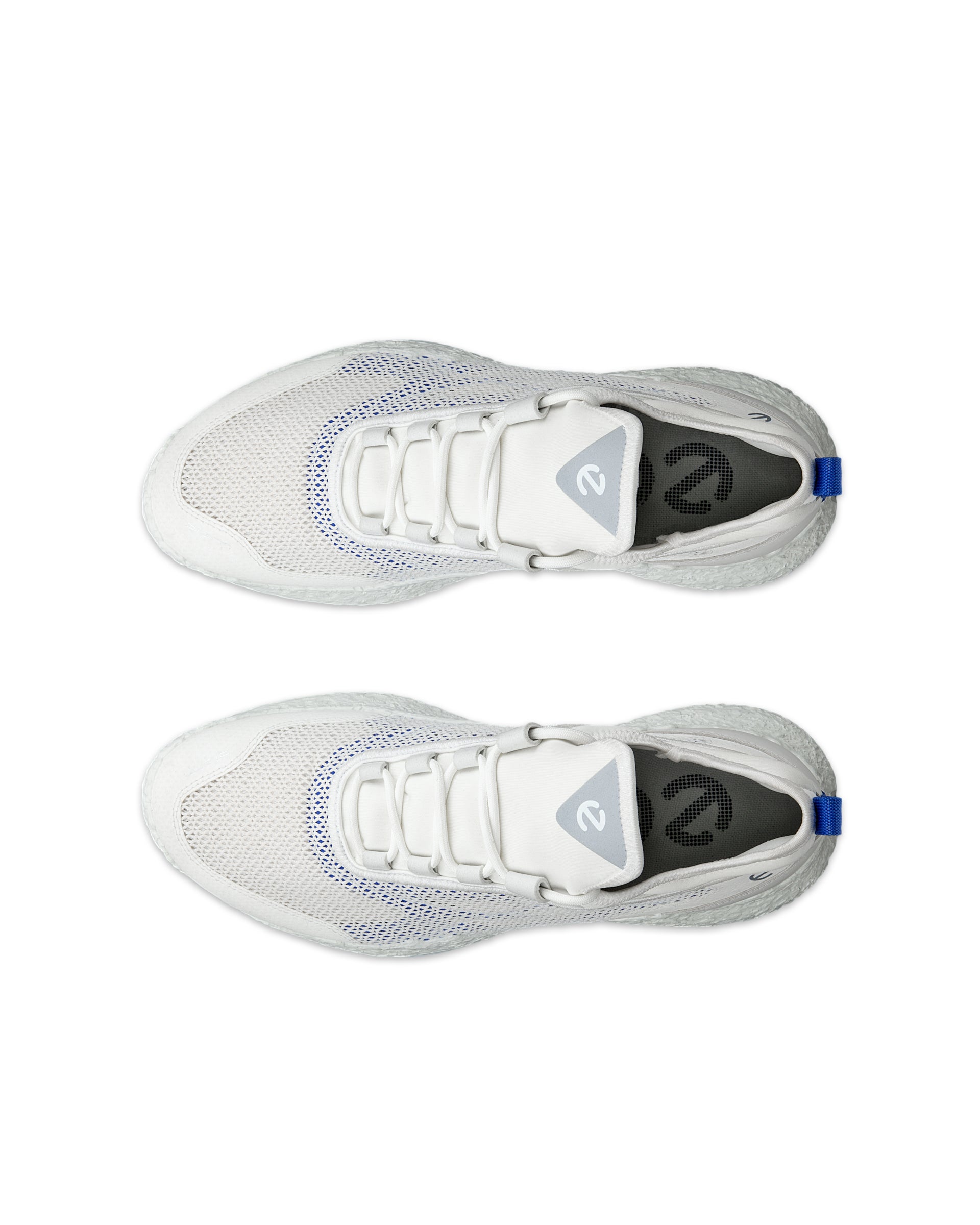 ECCO Golf BIOM Hybrid 5 メンズ テキスタイルゴルフシューズ - ホワイト - Top left pair