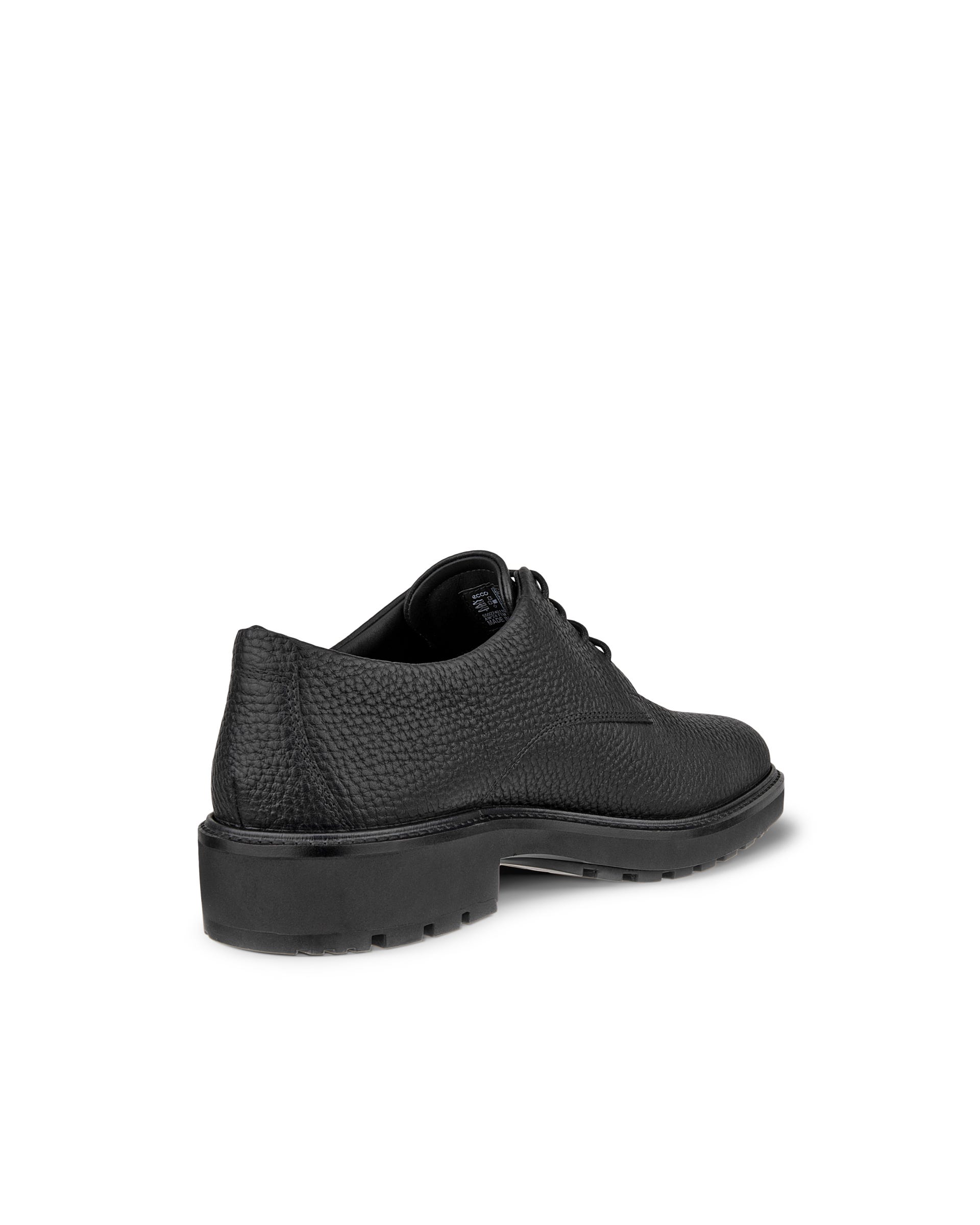 Men's ECCO® Metropole Oslo Leather Derby Shoe - Black - Back