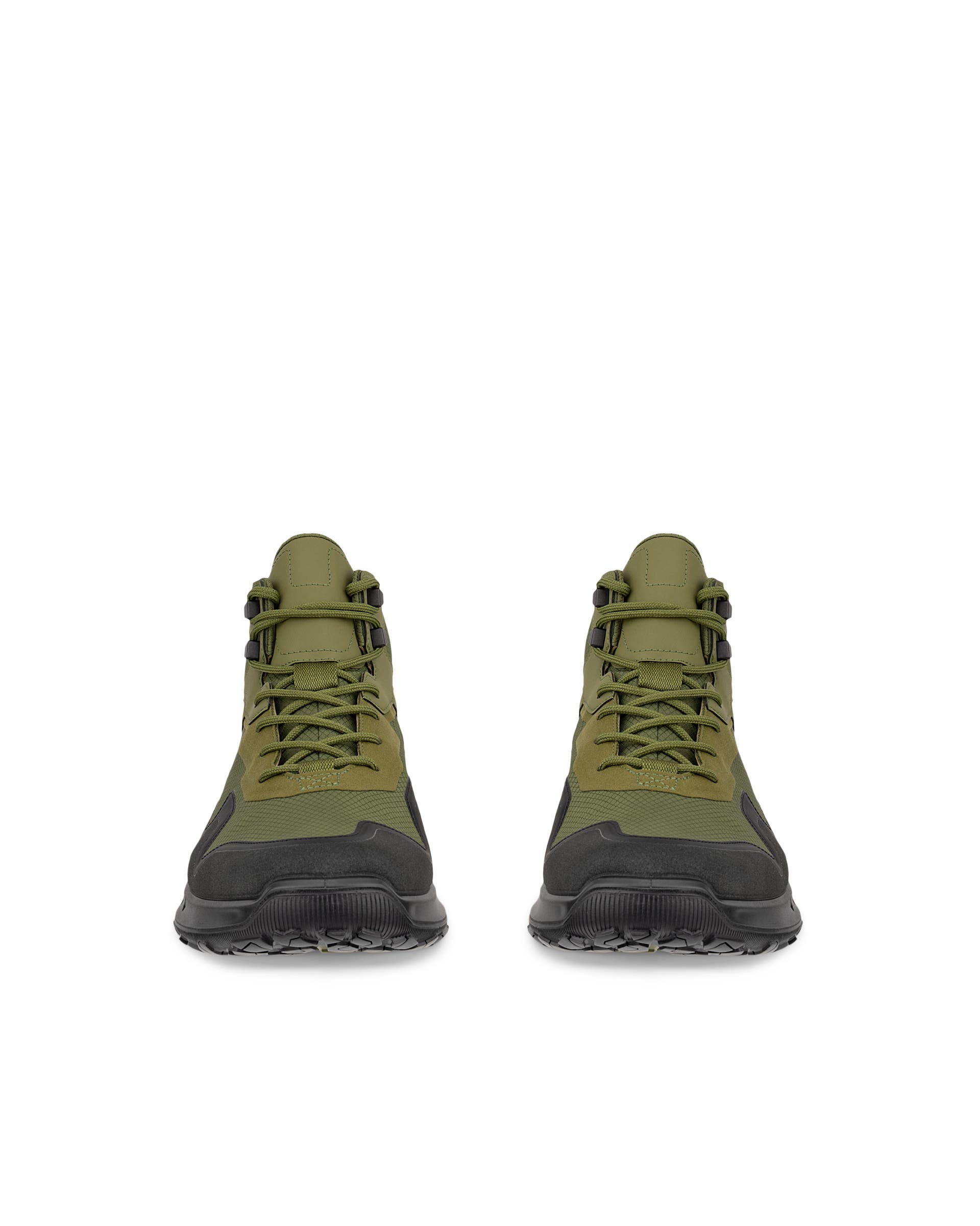 ECCO® ULT-TRN férfi vízálló közepesen magasszárú kirándulócipő - Zöld - Front pair