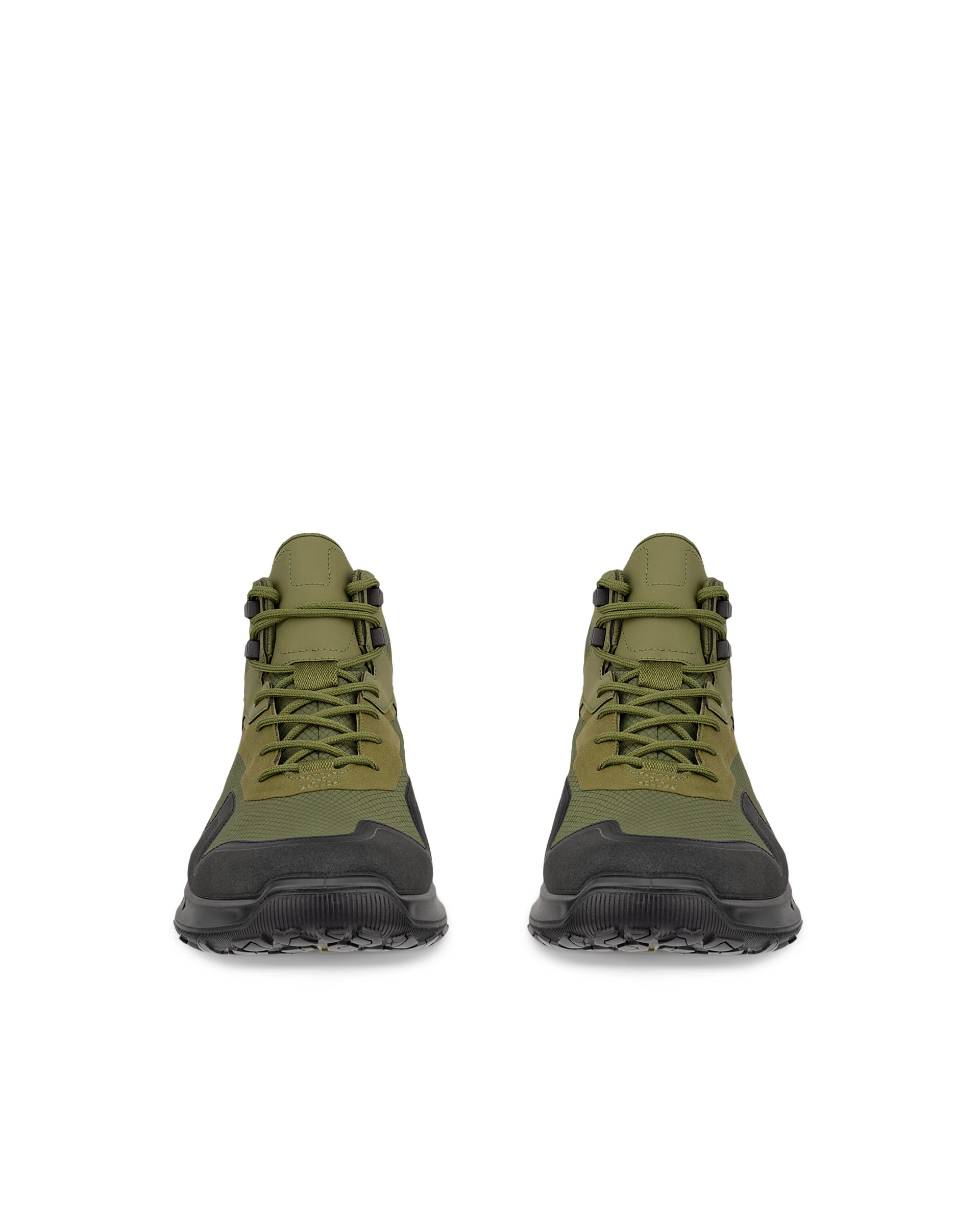 ECCO® ULT-TRN férfi vízálló közepesen magasszárú kirándulócipő - Zöld - Front pair