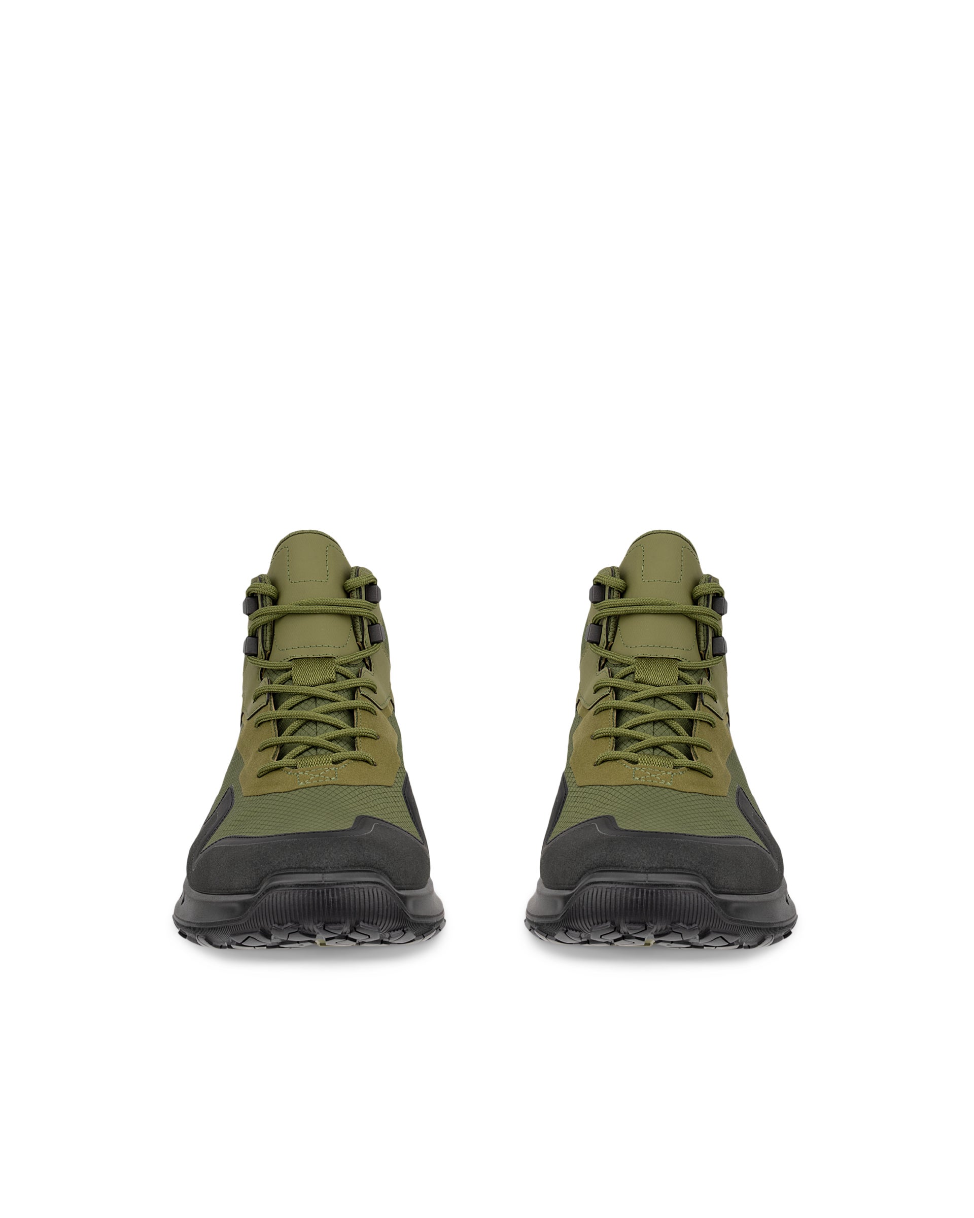ECCO® ULT-TRN Herren Wasserdichte Wanderschuh aus Veloursleder - Grün - Front pair