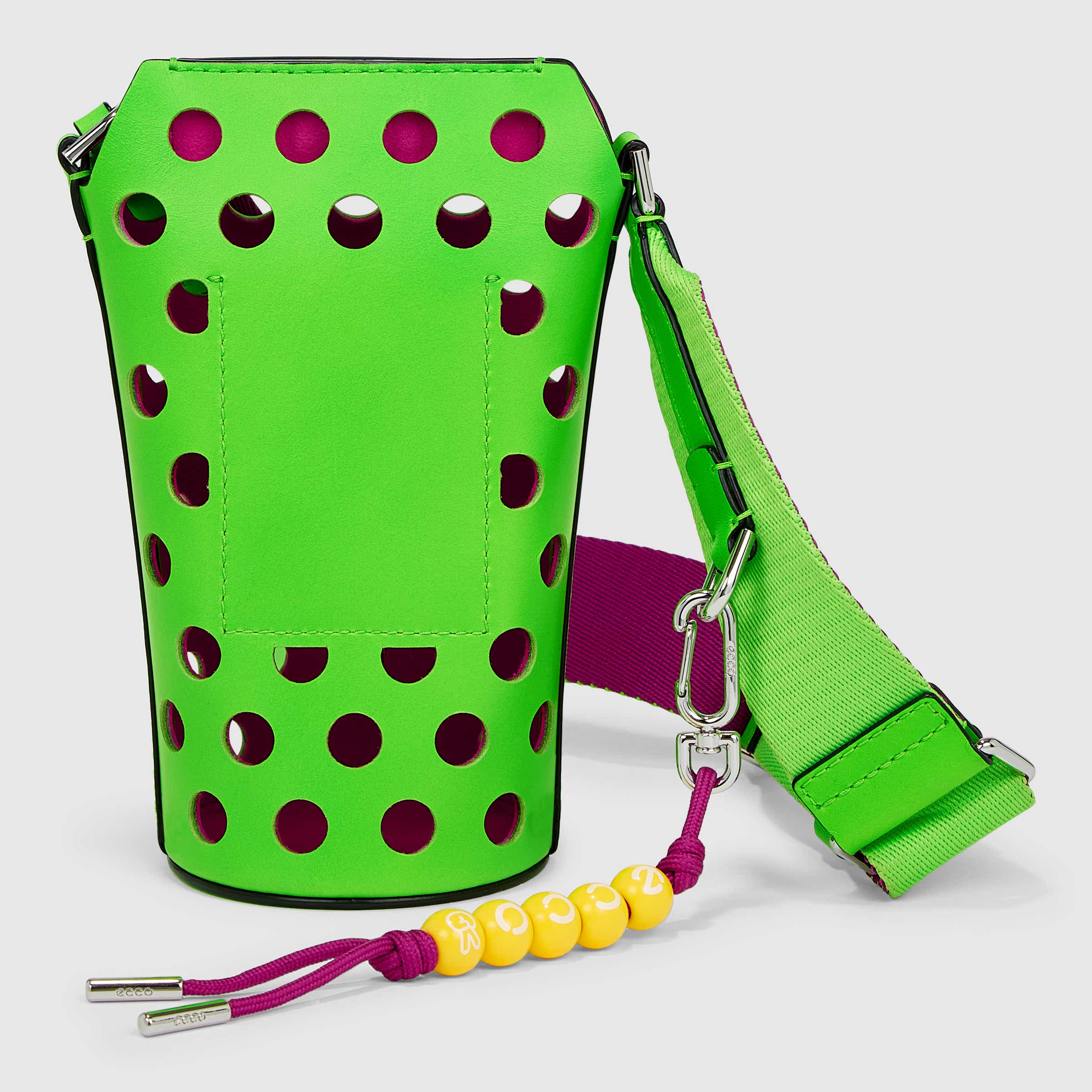 ECCO Pot レザークロスボディバッグ - グリーン - Back