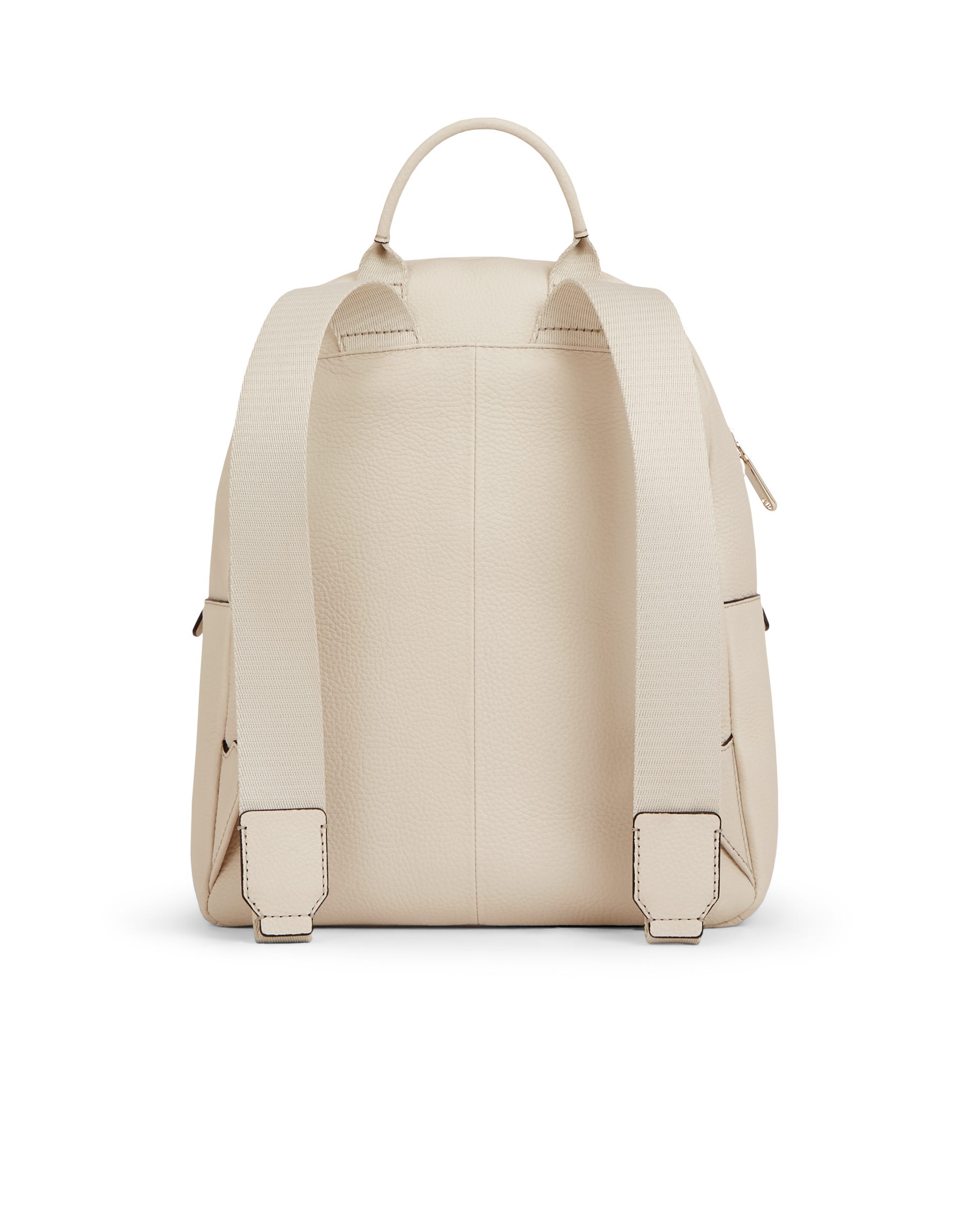 ECCO® Round Pack Small Leather Small Backpack - Beige - Back