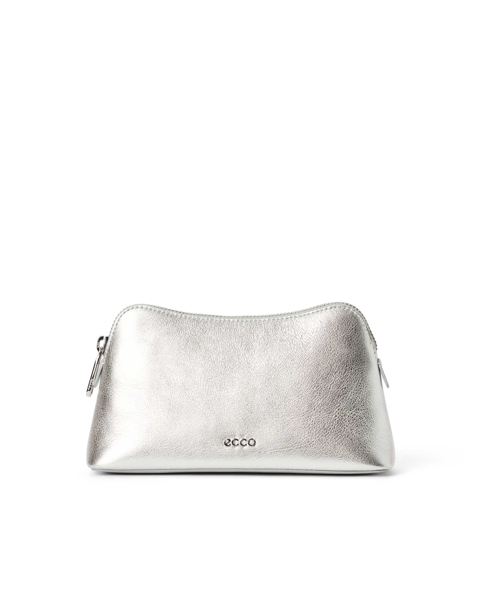 ECCO® COSMETIC POUCH odinė rankinė moterims - Sidabrinė - Main