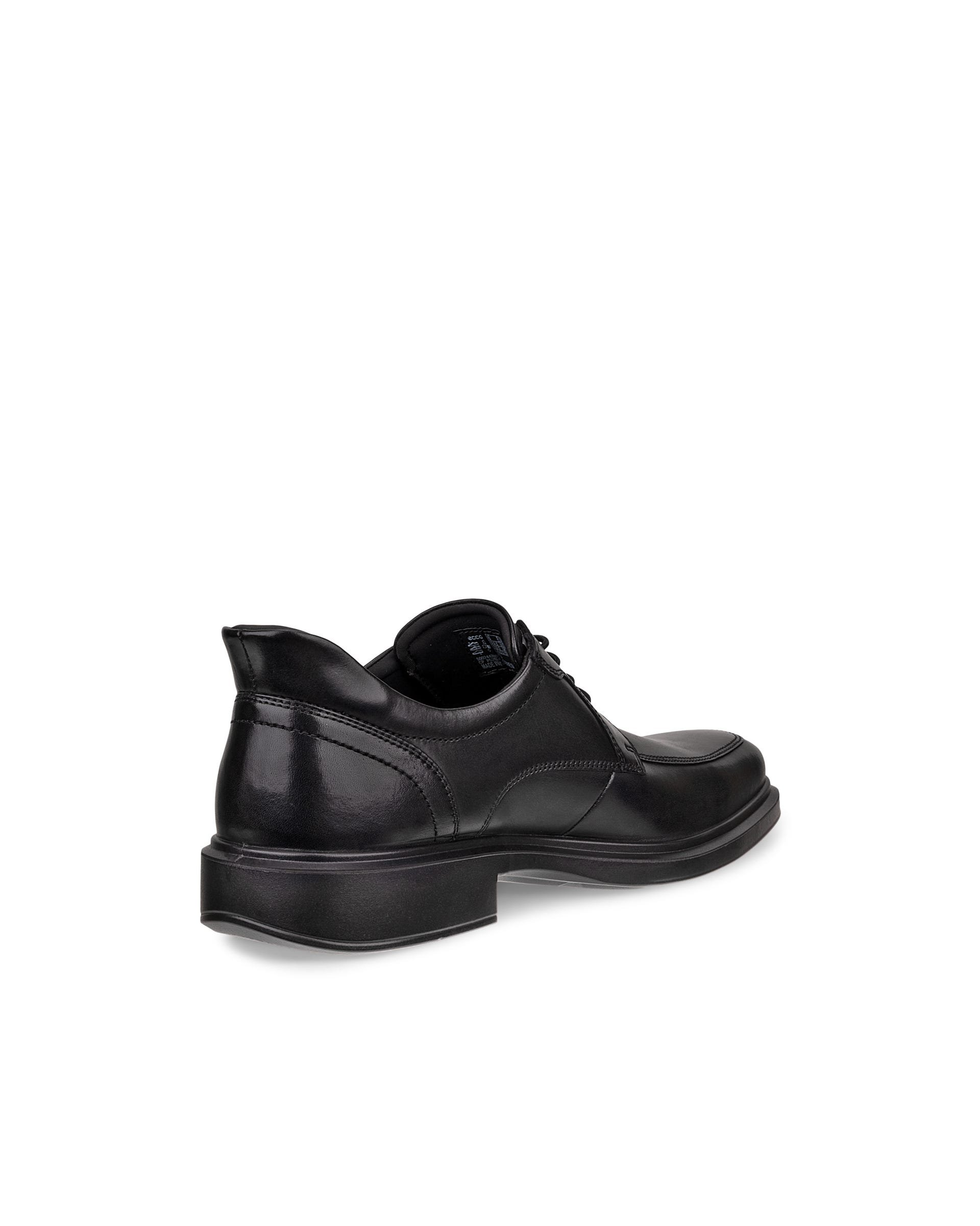 Men's ECCO® Helsinki 2 Leather Slip-In Derby Shoe - Black - Back