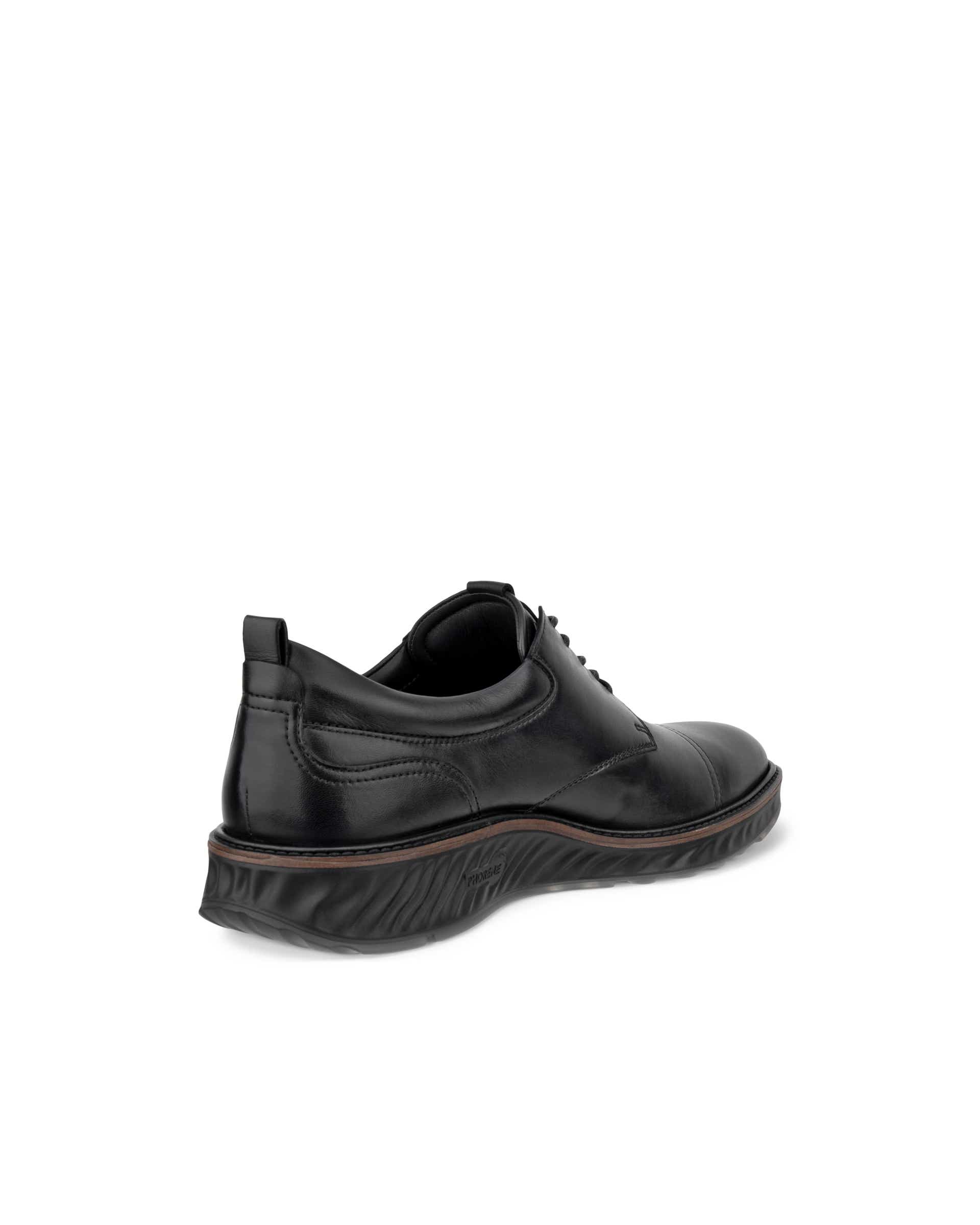 Men's ECCO® St.1 Hybrid Leather Derby Shoe - Black - Back