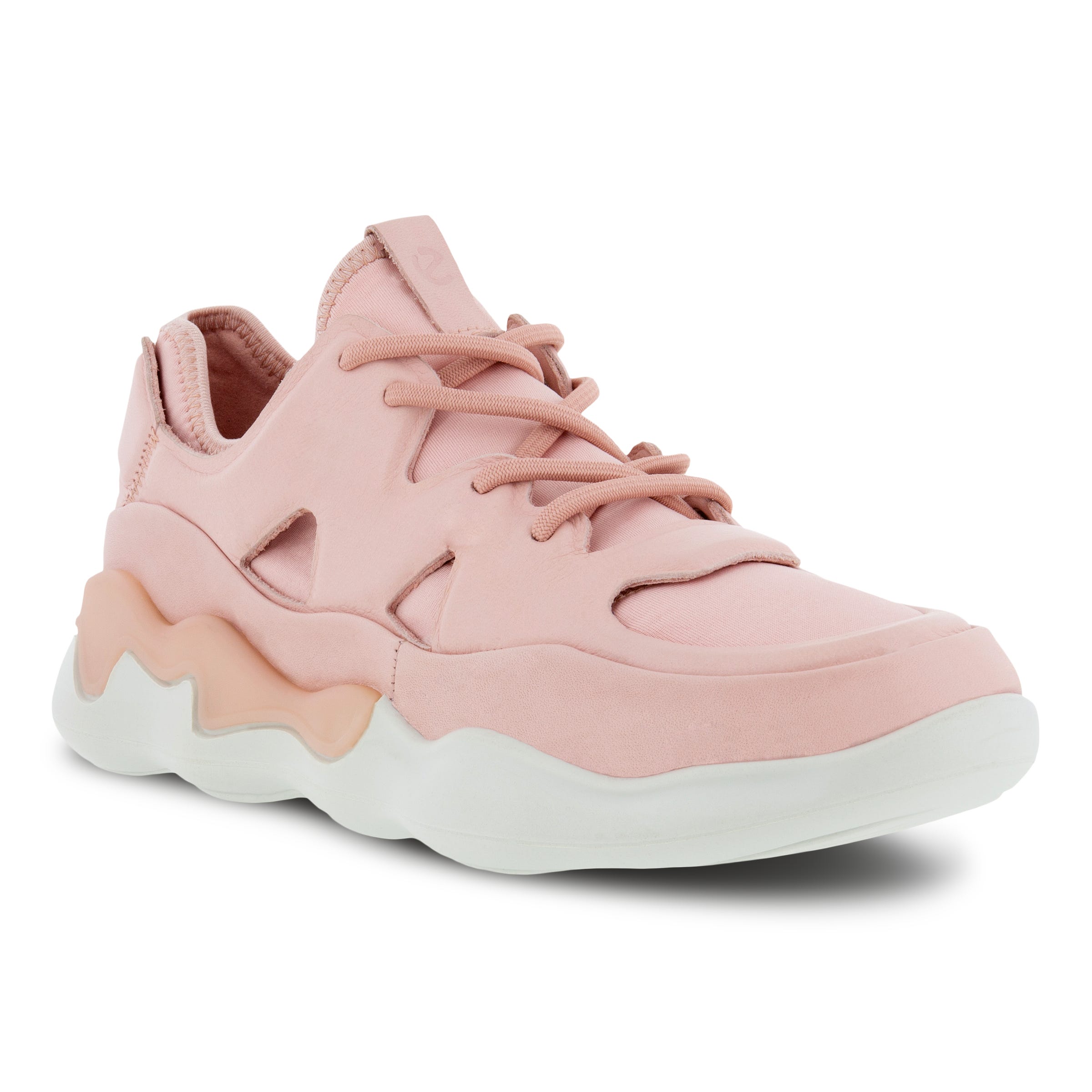 Women's ECCO® Elo Leather Sneaker - Pink - Main
