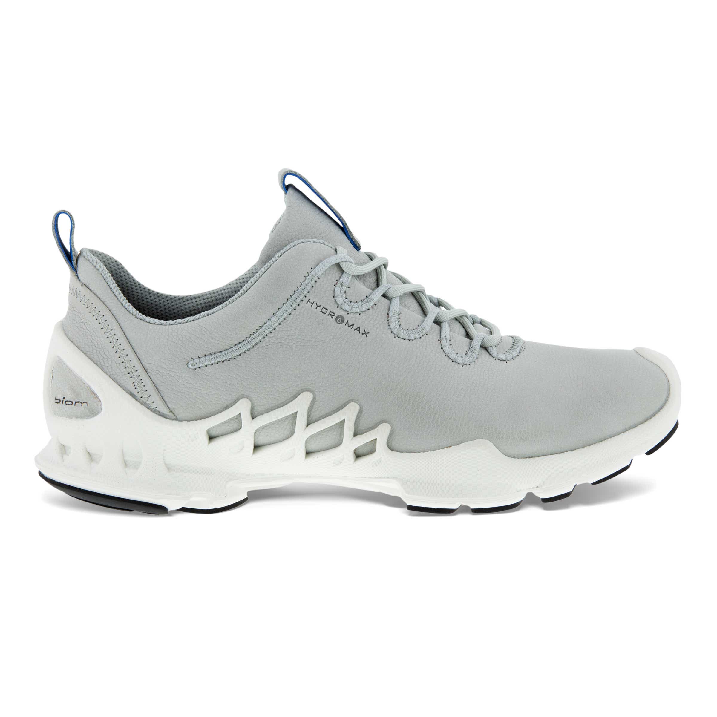 Men's ECCO® BIOM AEX Leather Outdoor Sneaker - Grey - Outside