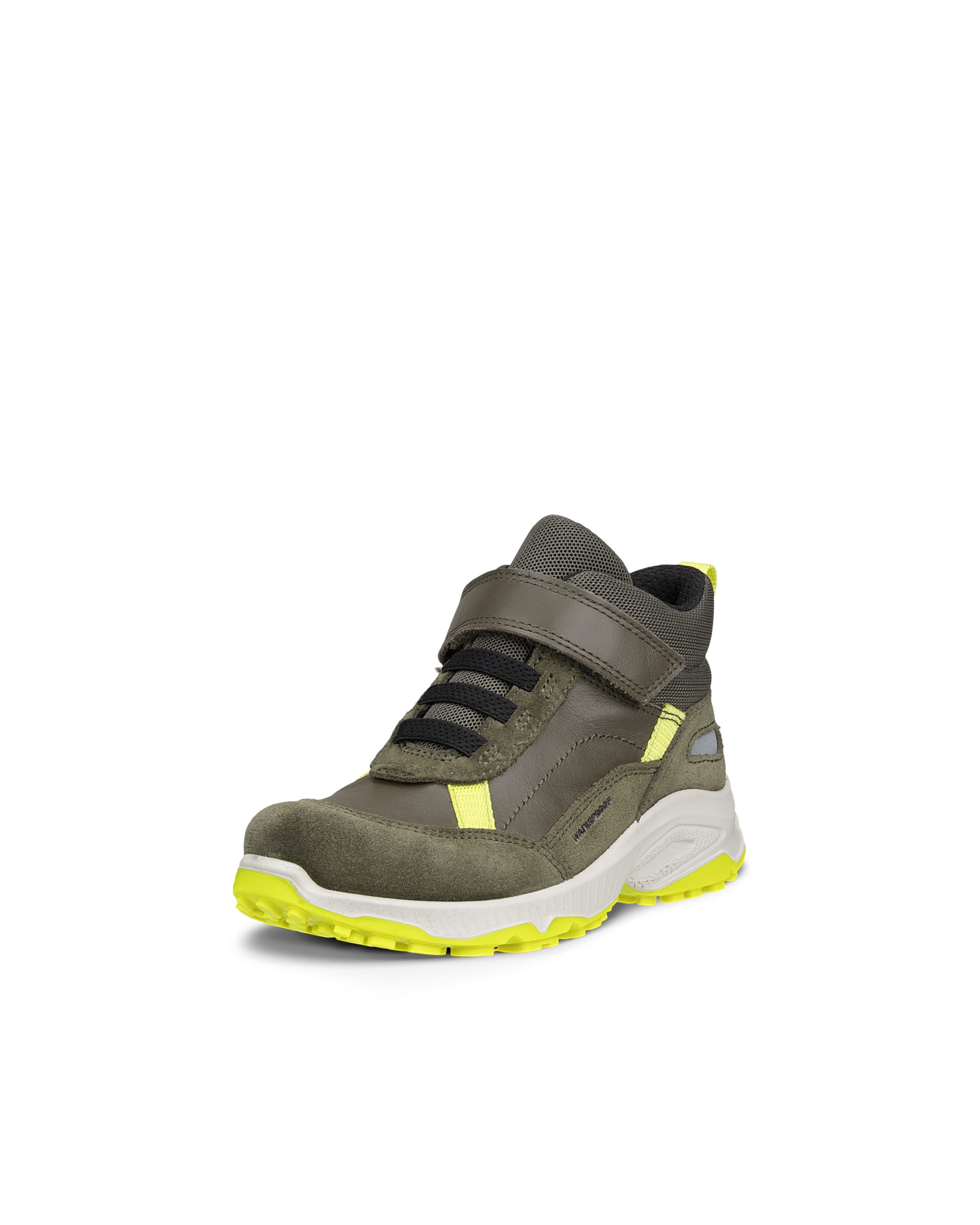 Detské kožené outdoorové členkové čižmy ECCO® RECEPTOR XP K - Zelená - Outside