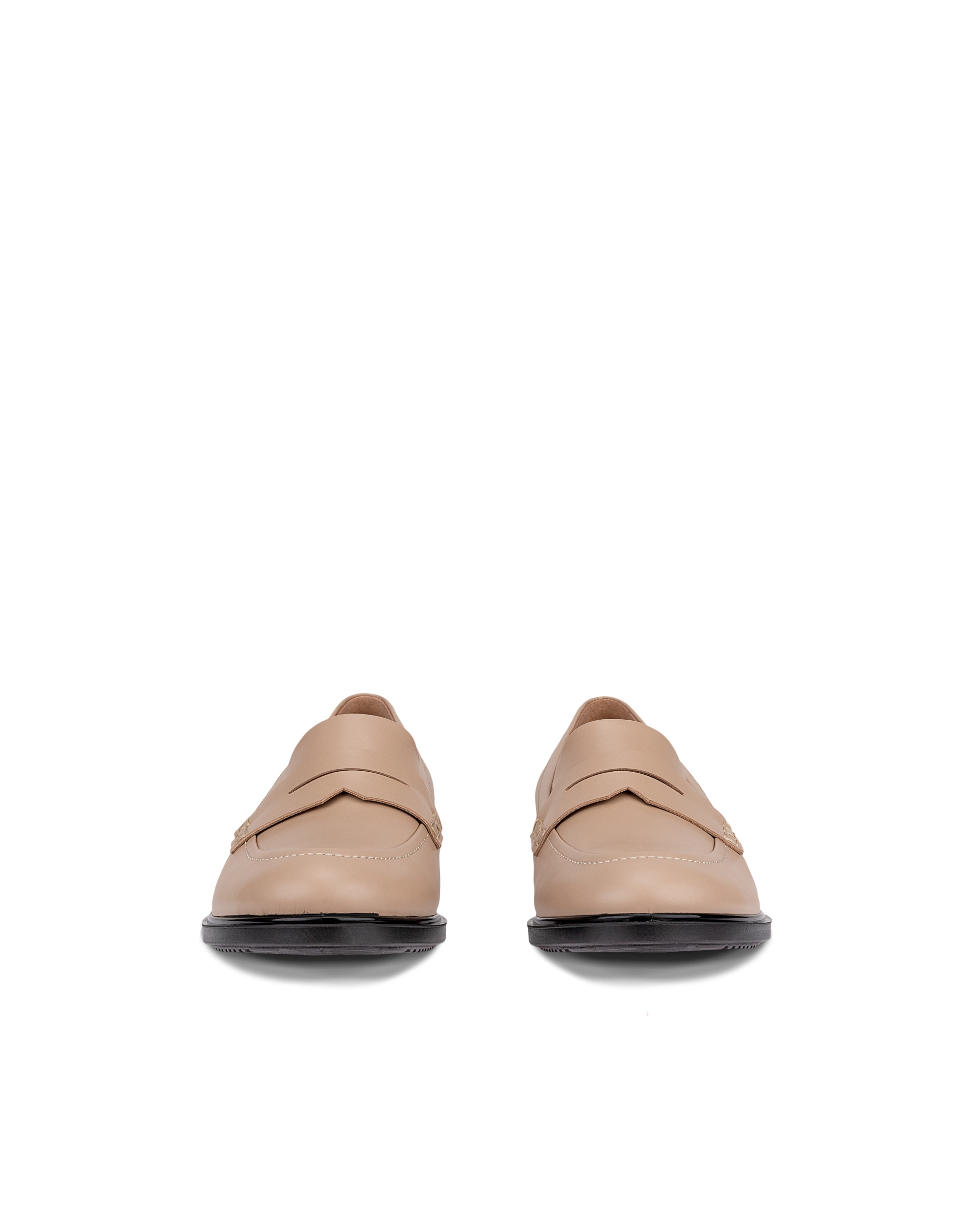 Dámské kožené mokasíny ECCO® Dress Classic 15 - Béžová - Front pair