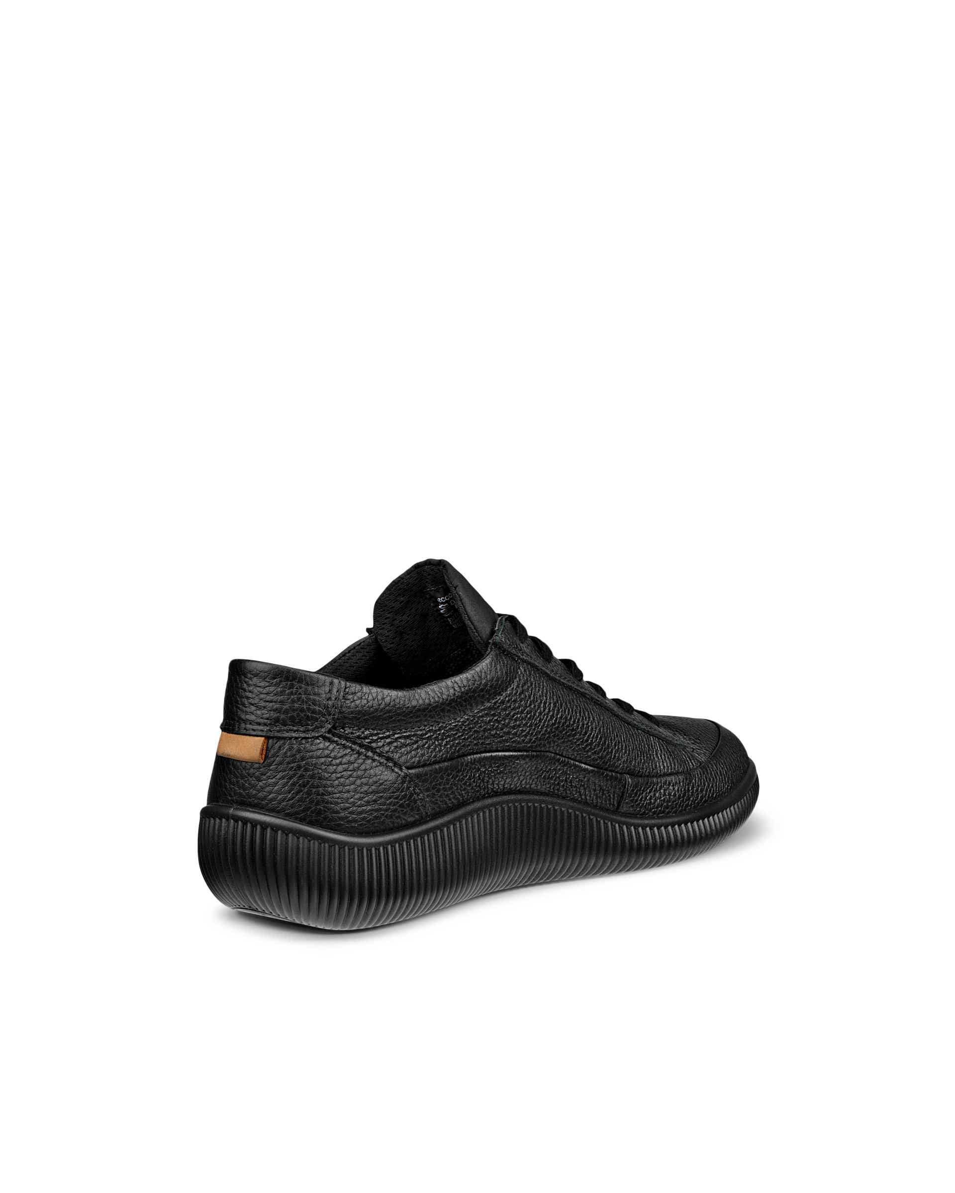 ECCO® SOFT ZERO heren nubuck sneaker - Zwart - Back