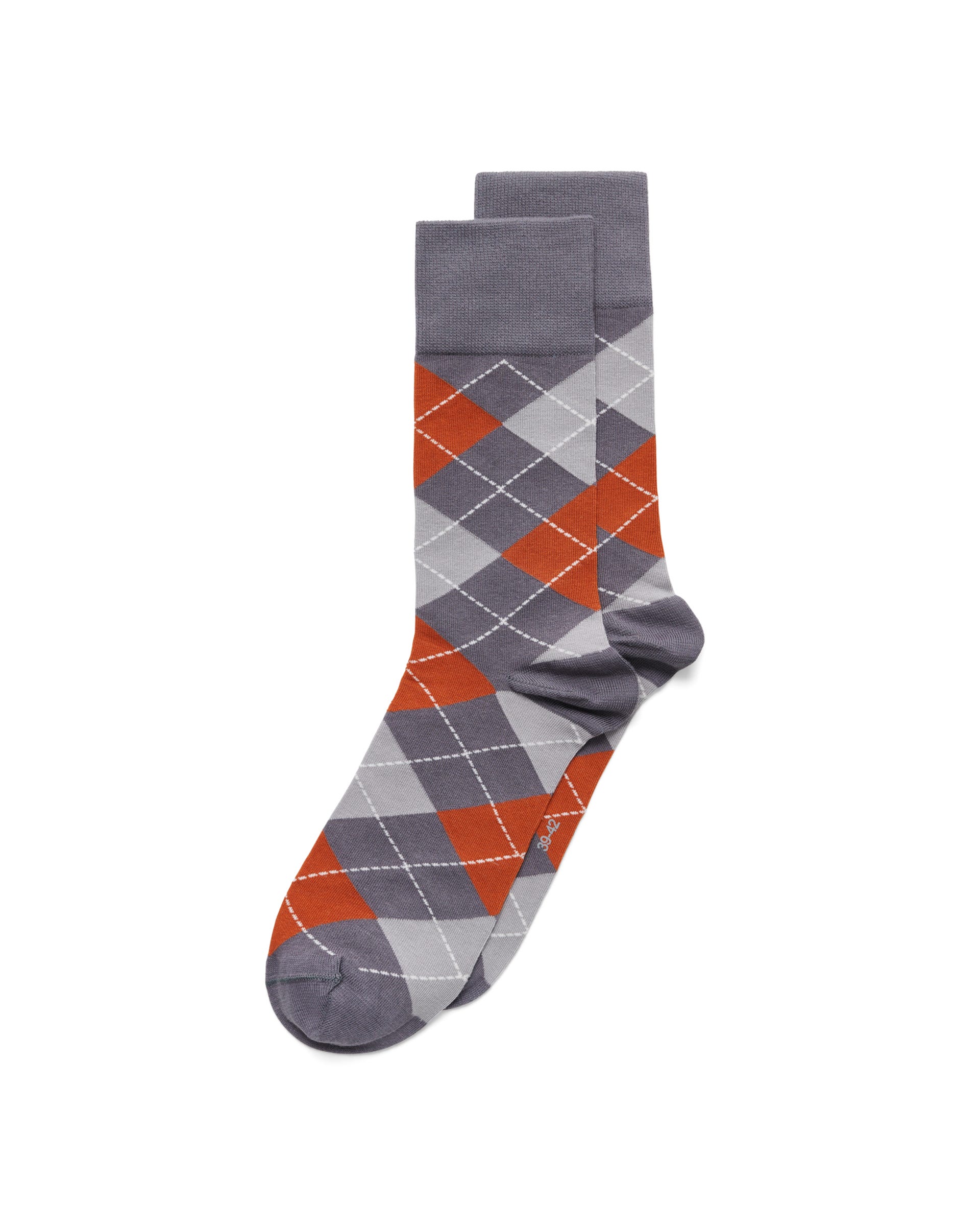 Men's ECCO® Classic Argyle Mid-Cut Socks - Grey - Main