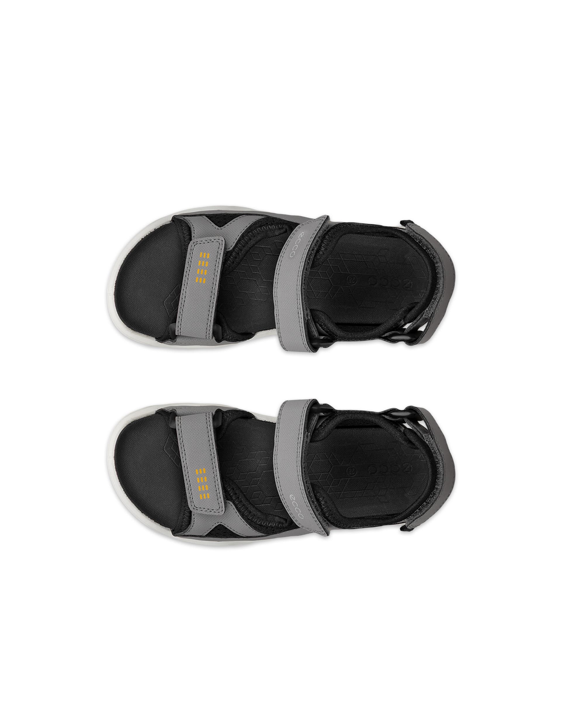 ECCO® BIOM Raft Kinder Sandale mit zwei Riemen - Grau - Top left pair