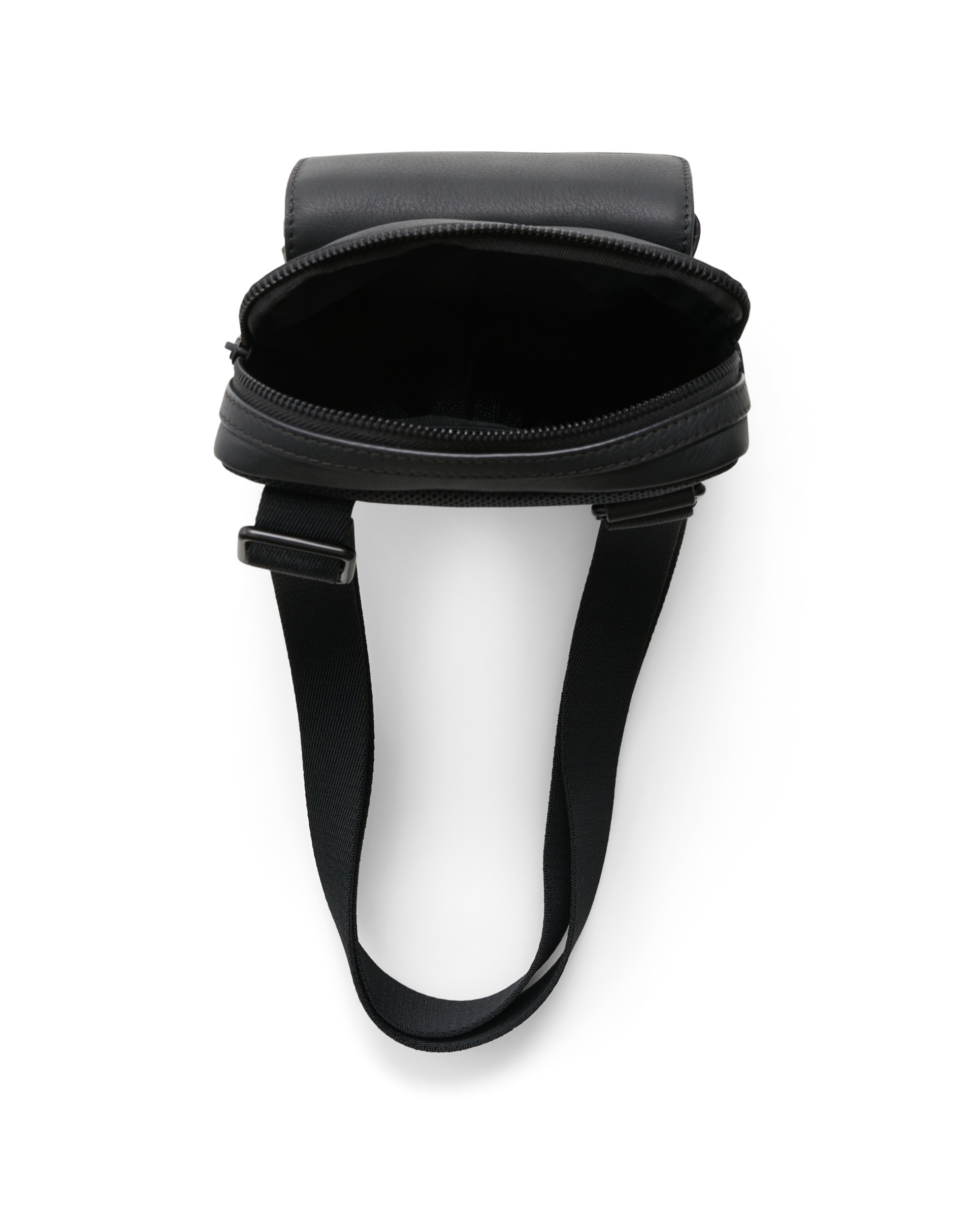 ECCO® Flat Pouch sac bandoulière cuir - Noir - Birdeye
