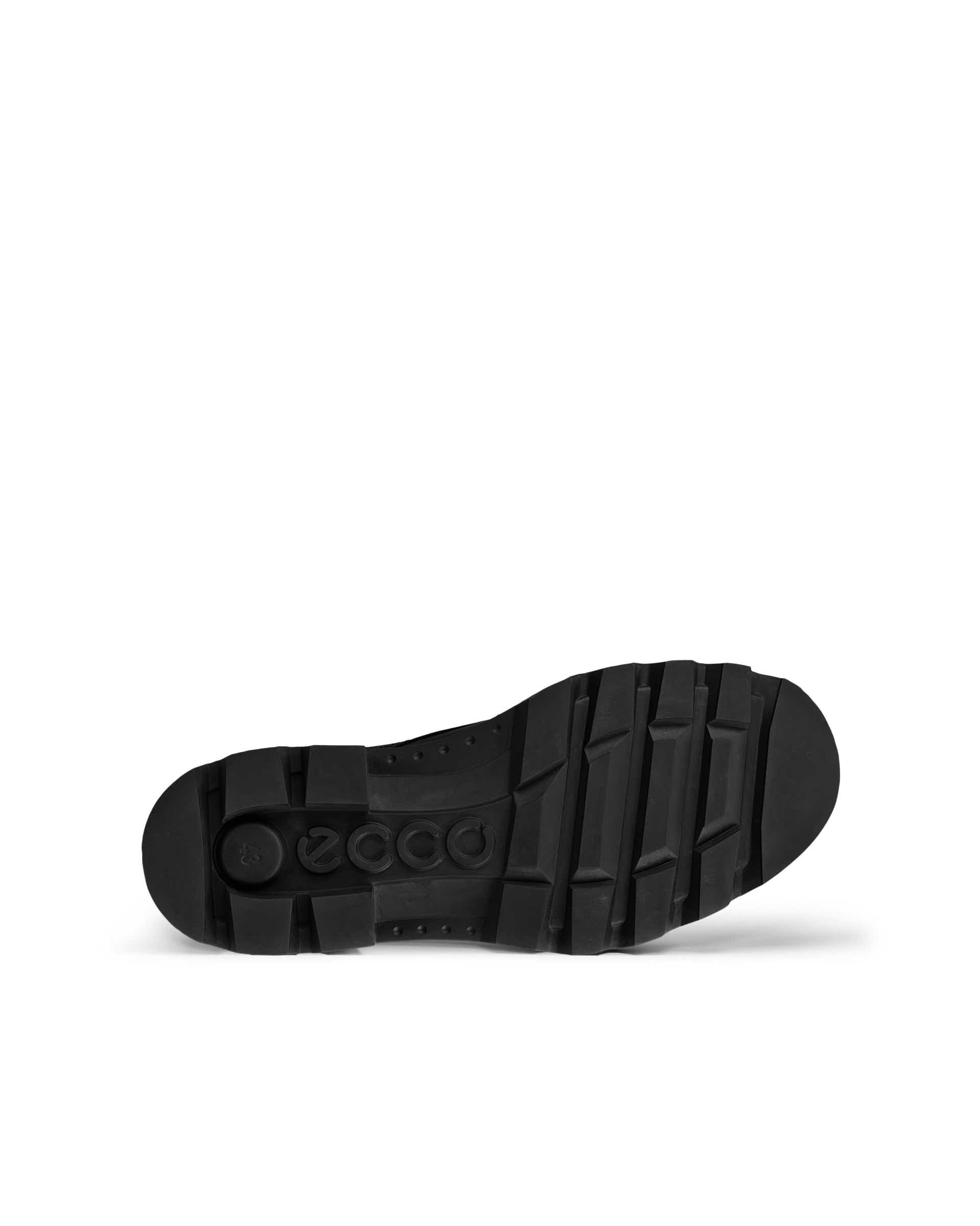 ECCO Grainer メンズ ヌバックウォータープルーフレースアップブーツ - ブラック - Sole