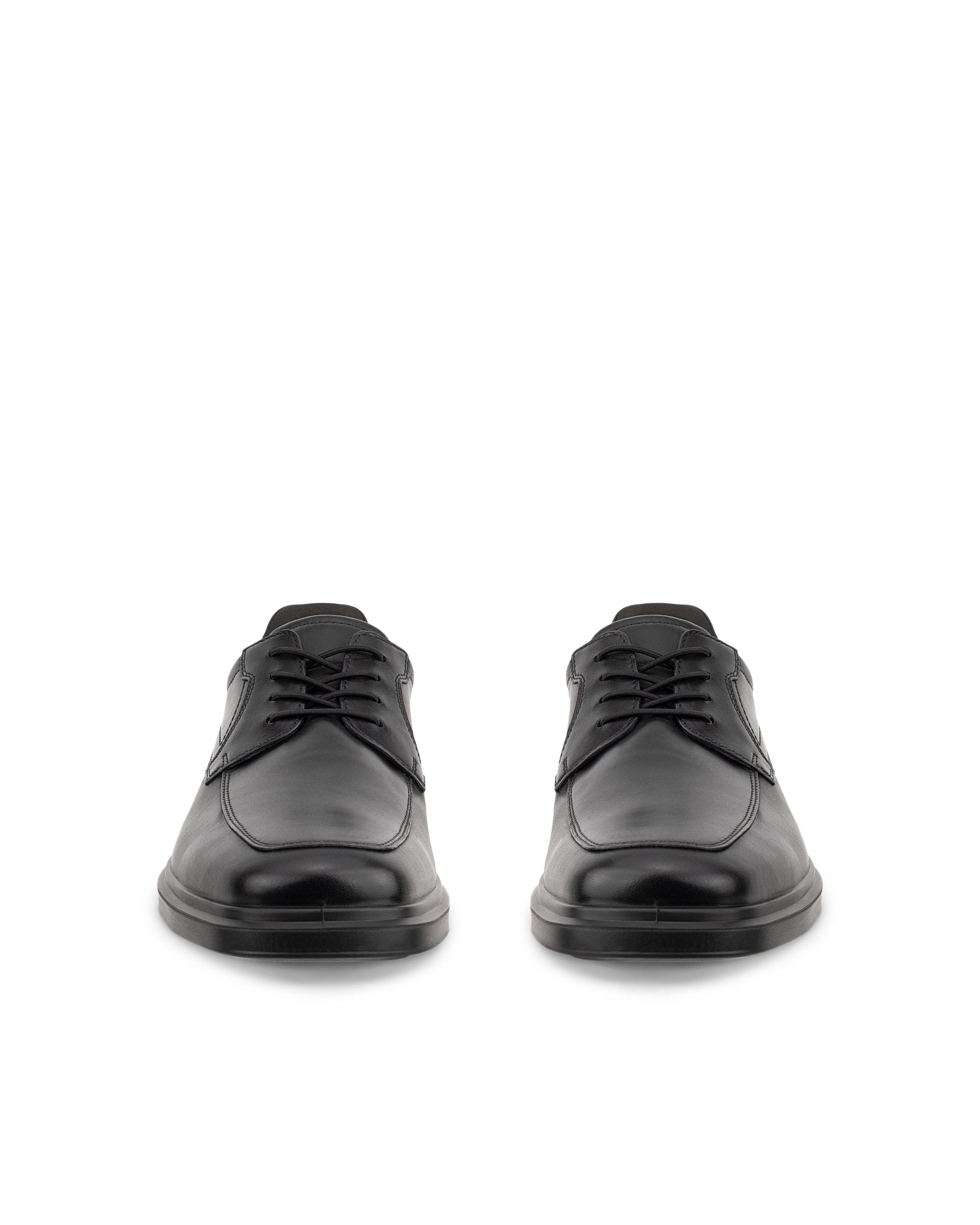 Chaussure derby à enfiler en cuir ECCO® Helsinki 2 avec bout renforcé pour homme - Noir - Front pair