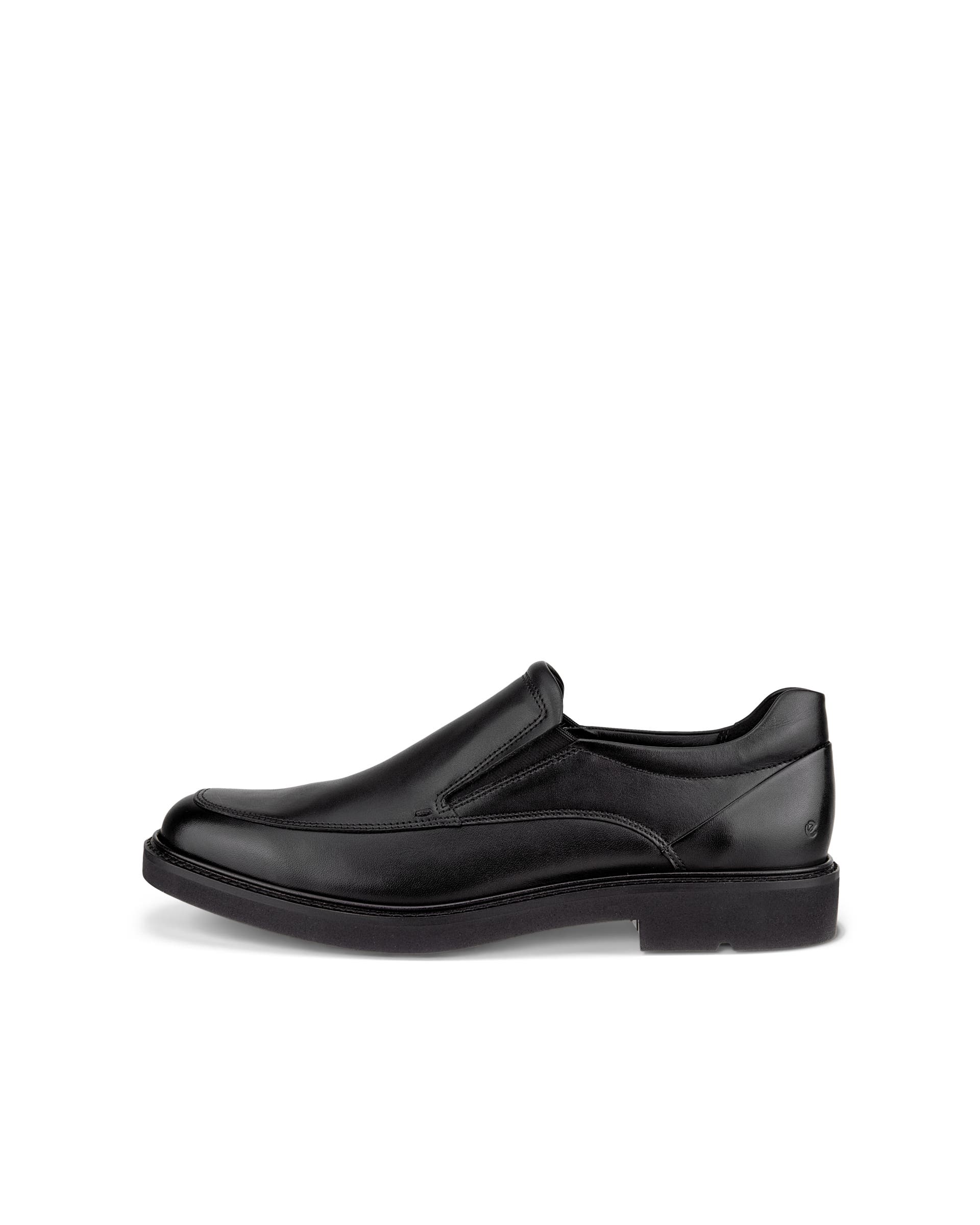 Men's ECCO® S Lite Moc Leather Moccasin | Black