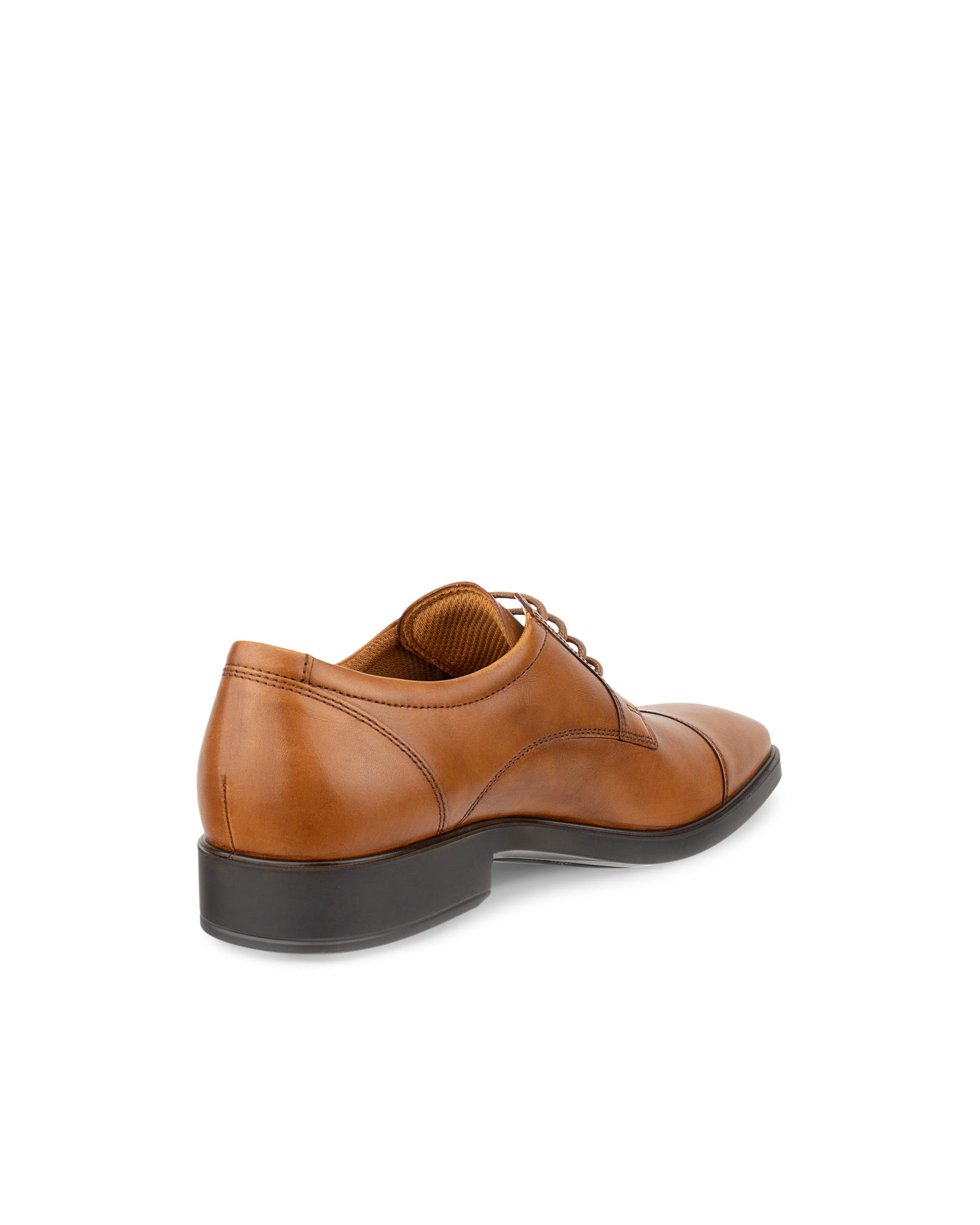 Men's ECCO® Metropole Milan Leather Derby Shoe - Brown - Back