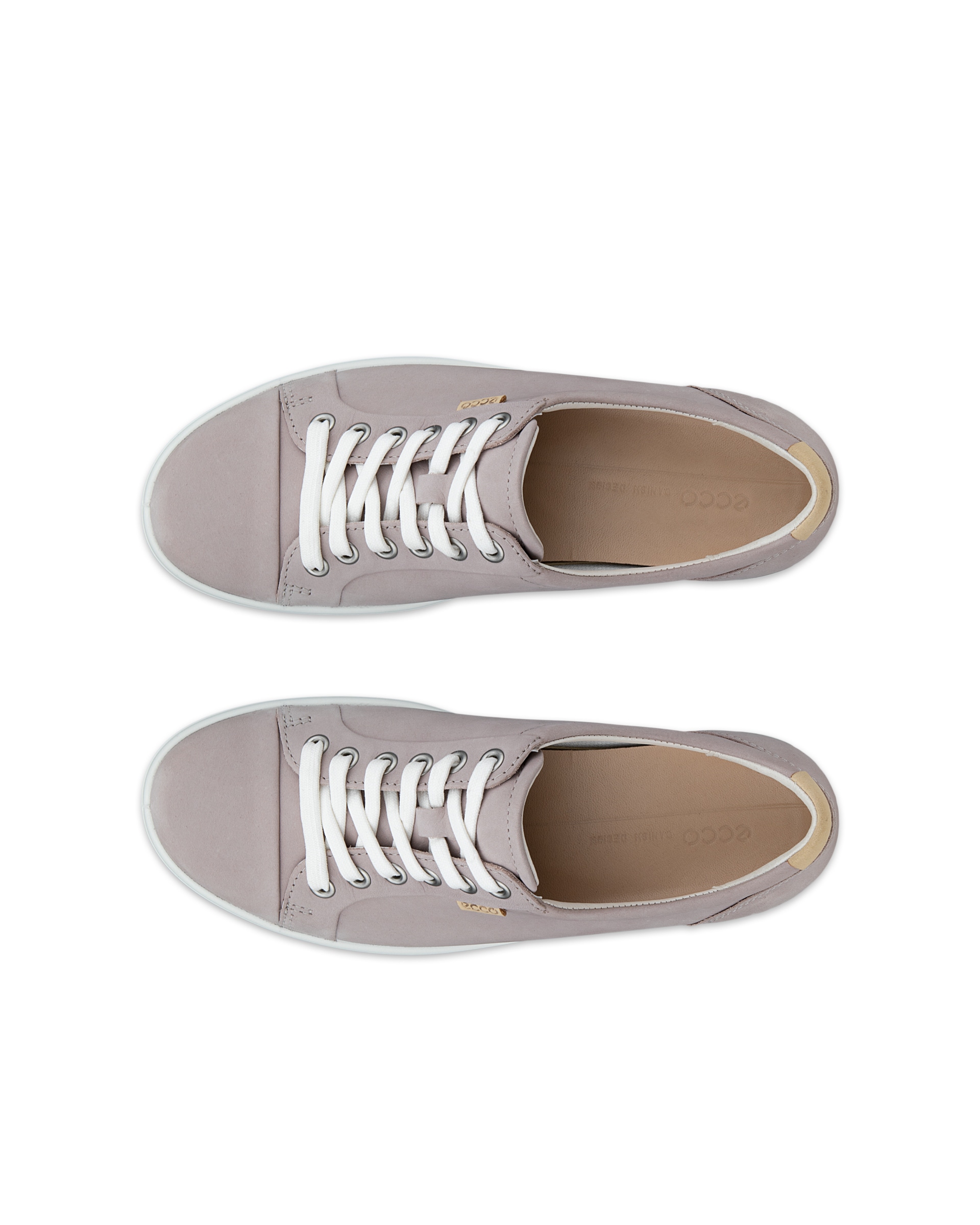 Women's ECCO® Soft 7 Nubuck Sneaker - Red - Top left pair