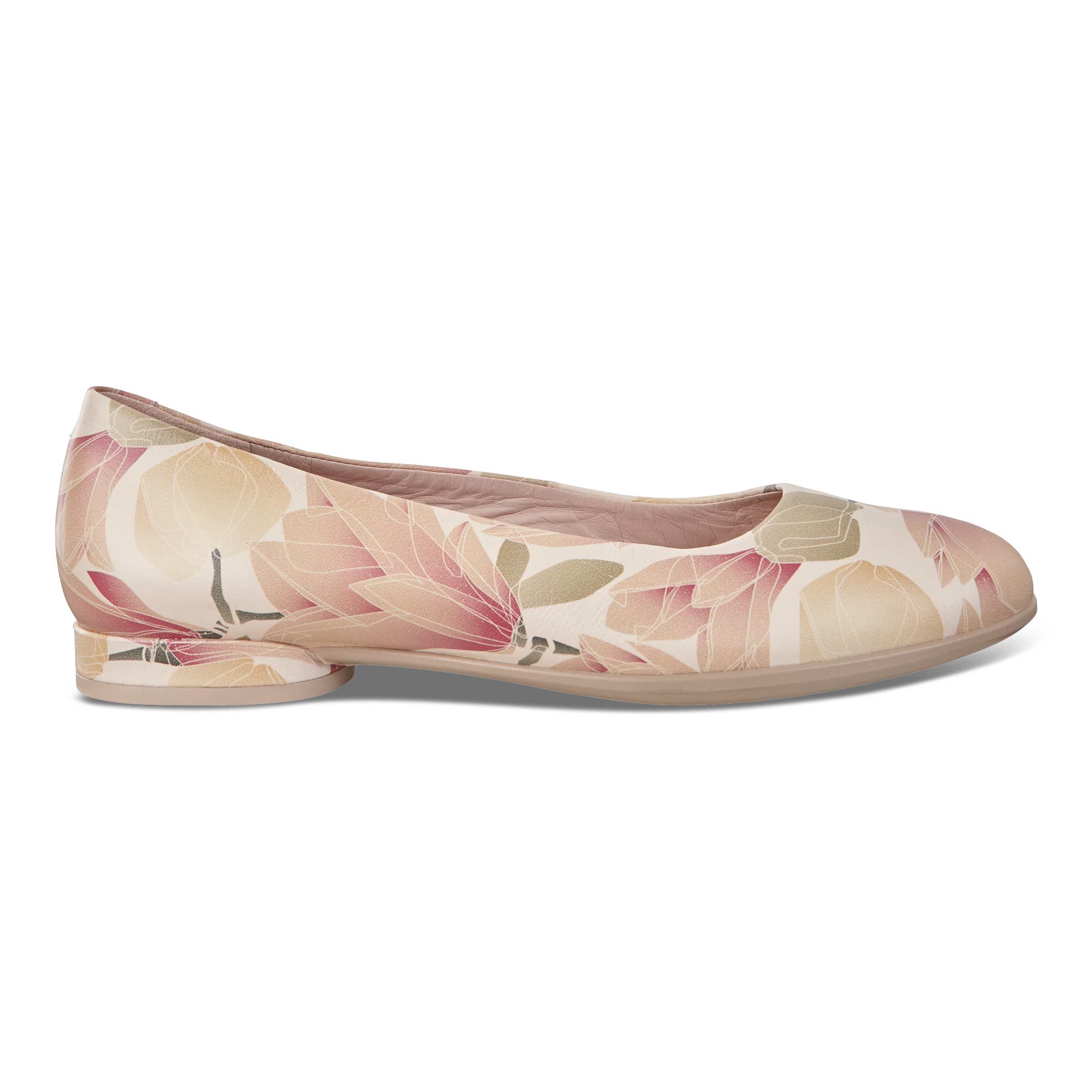 ECCO Women's Anine Ballerina Shoes - Pink - Outside