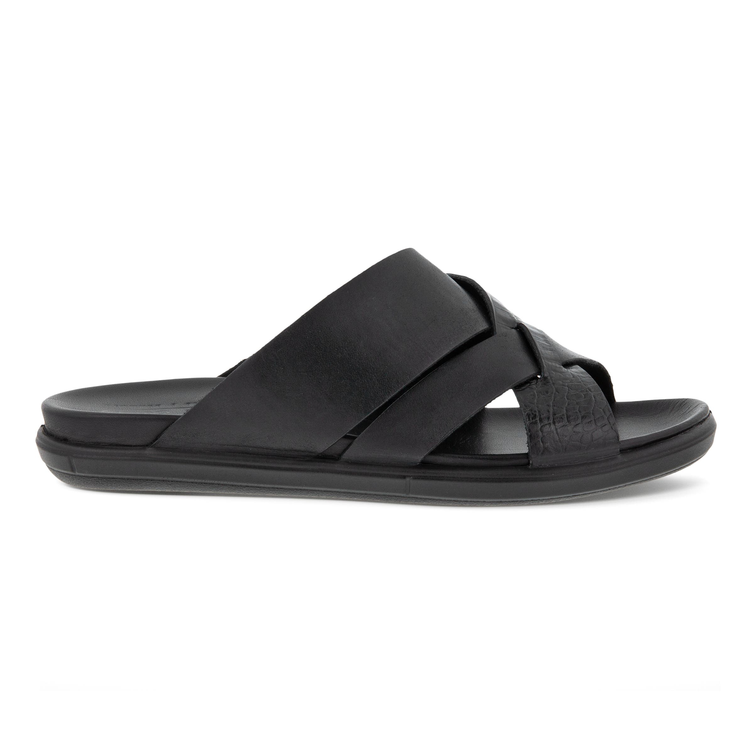 ECCO Simpil Sandal Slide Ladies' Summer Sandals - Black - Outside
