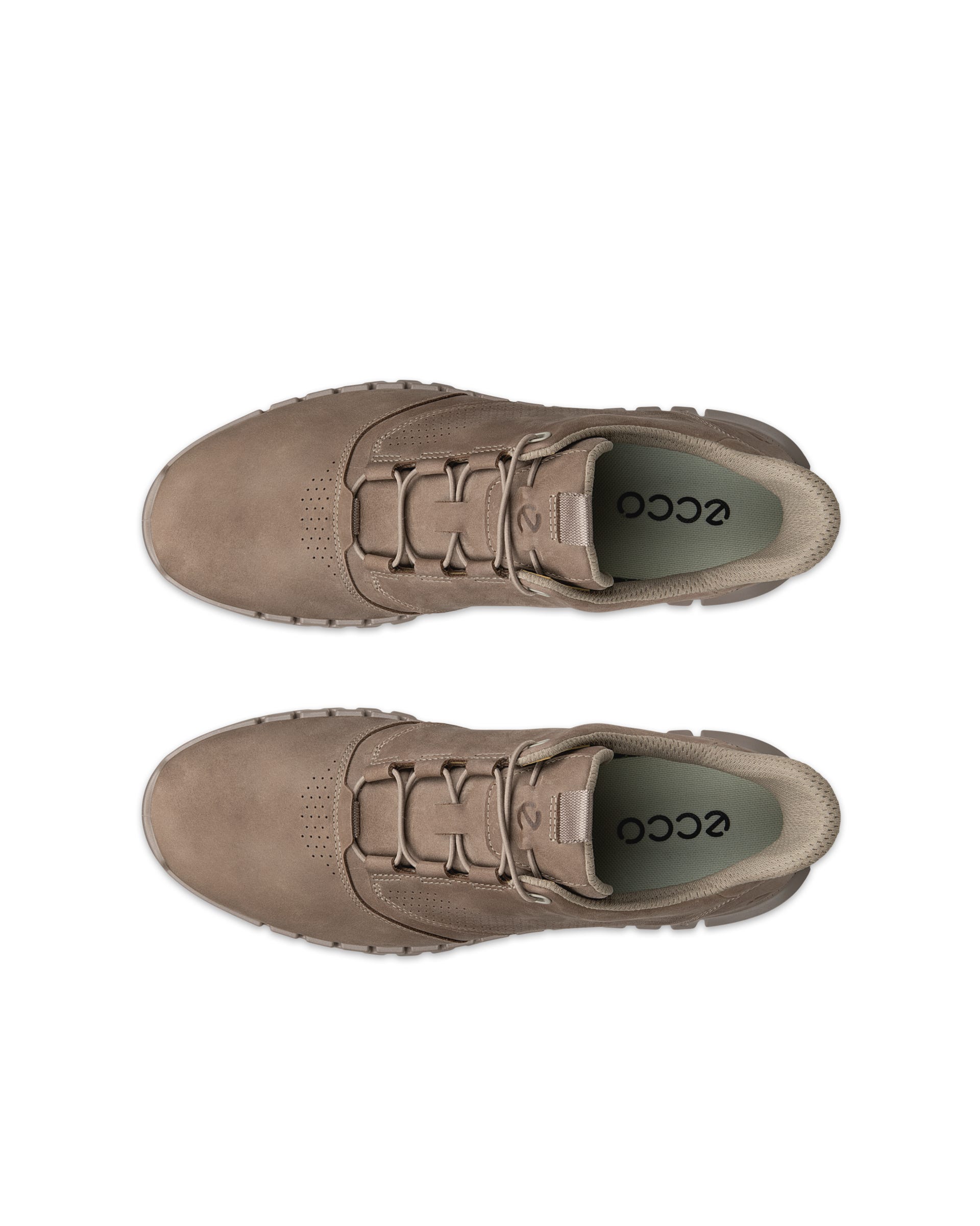 ECCO® GRUUV sneakers i nubuck til herrer - Grå - Outside