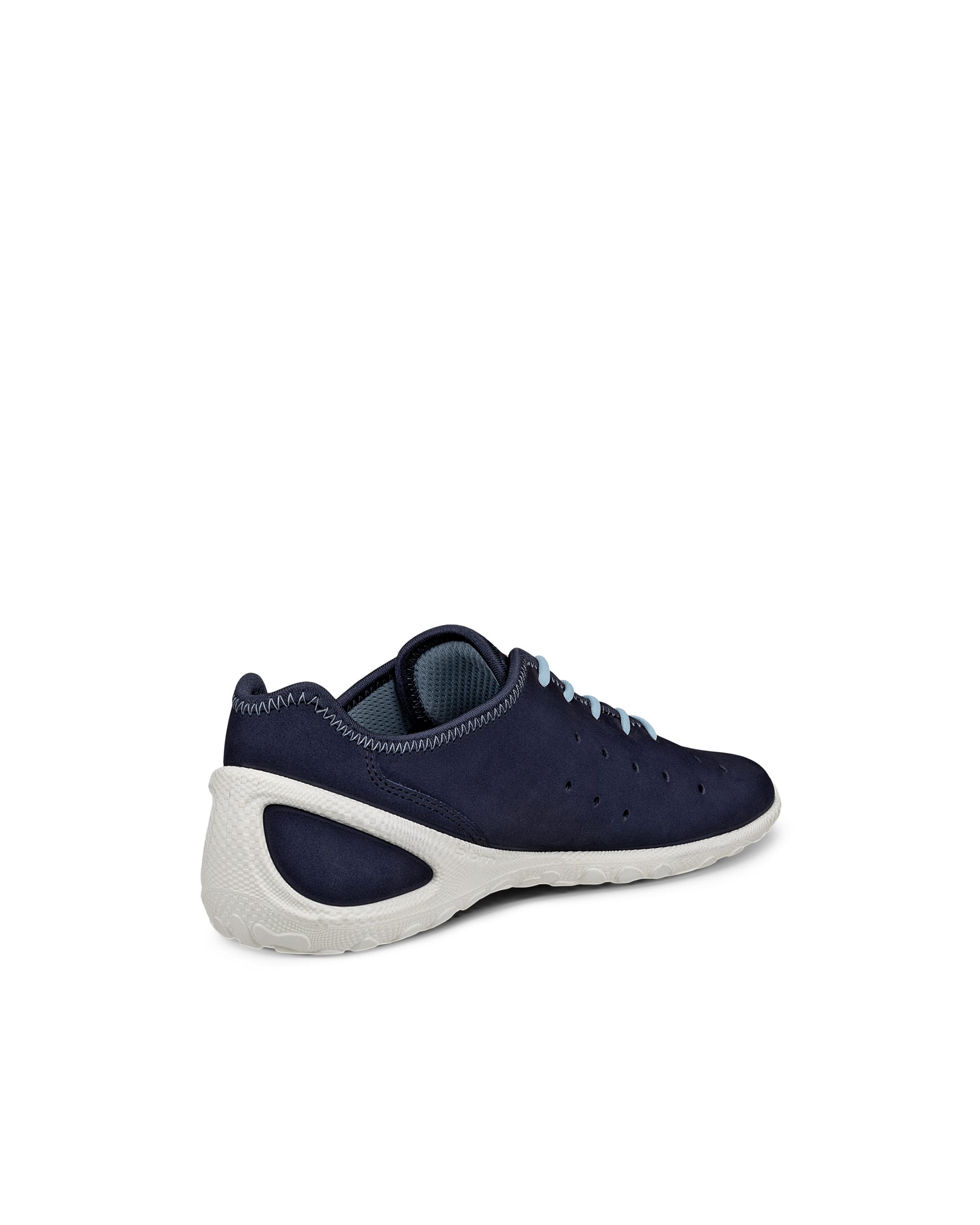 Damskie nubukowe sneakersy ECCO® BIOM EVERYDAY - Niebieski - Outside