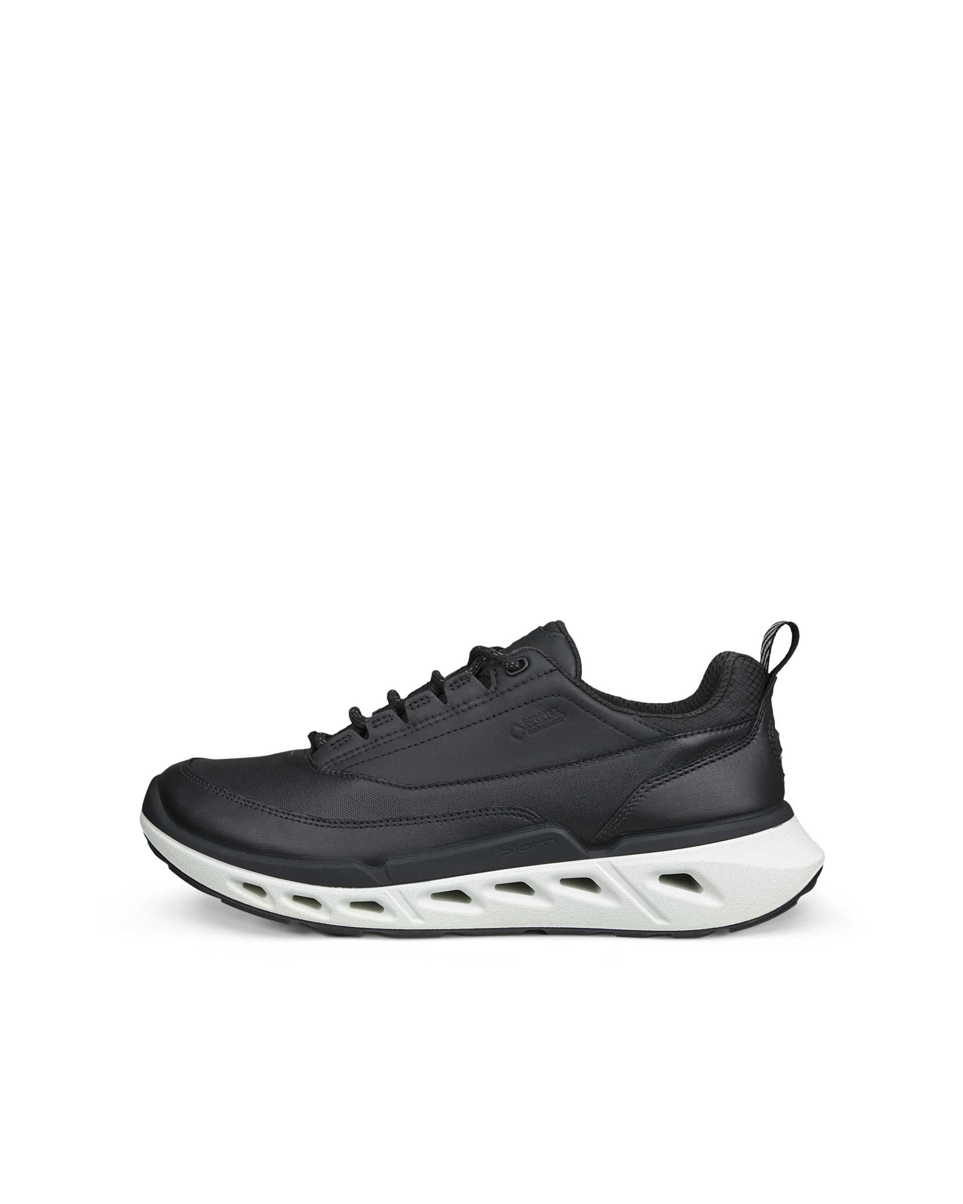 ECCO® BIOM 720 baskets en cuir Gore-Tex pour femme - Noir - Outside