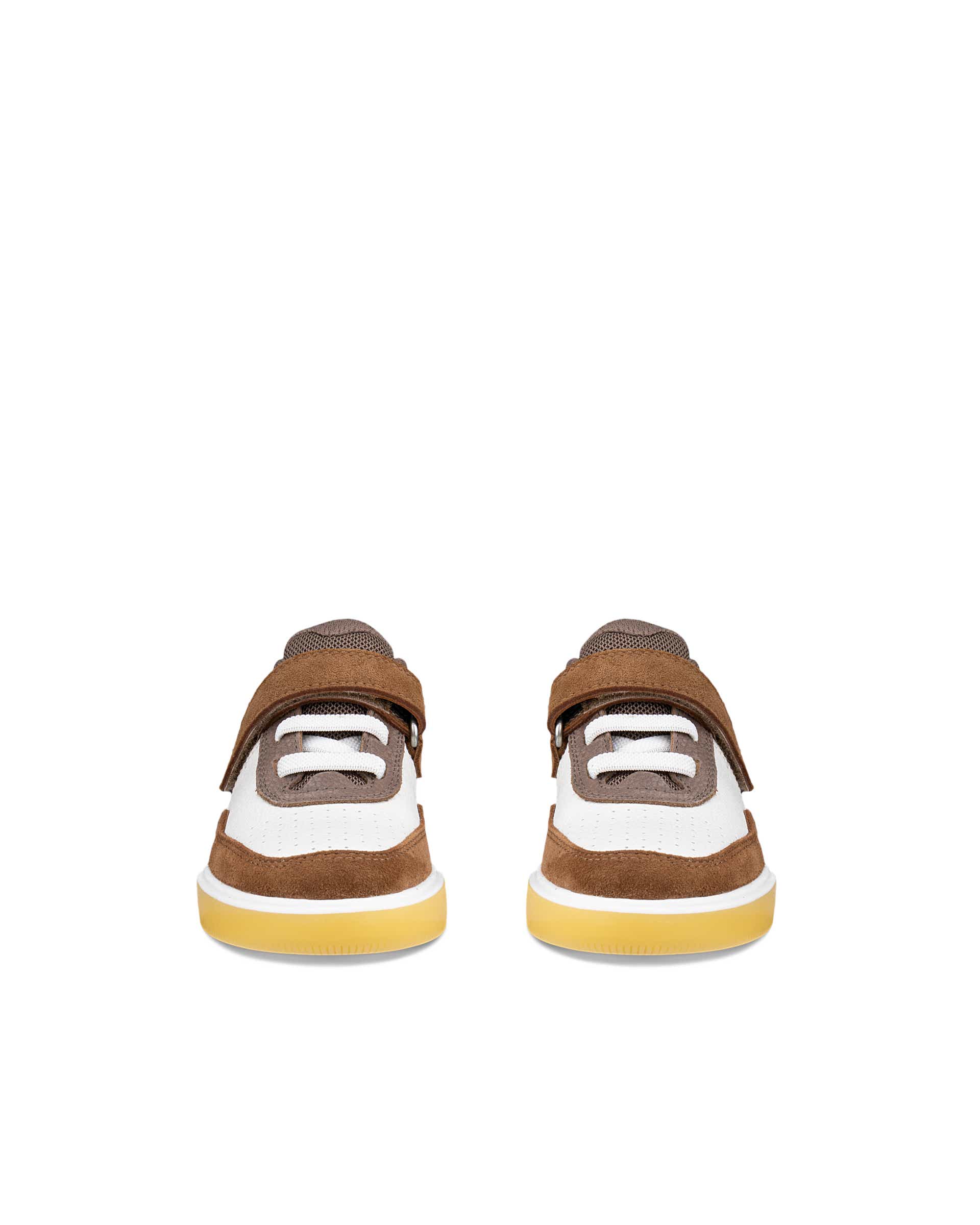 ECCO® STREET COURT K Kinder Ledersneaker - Braun - Front pair