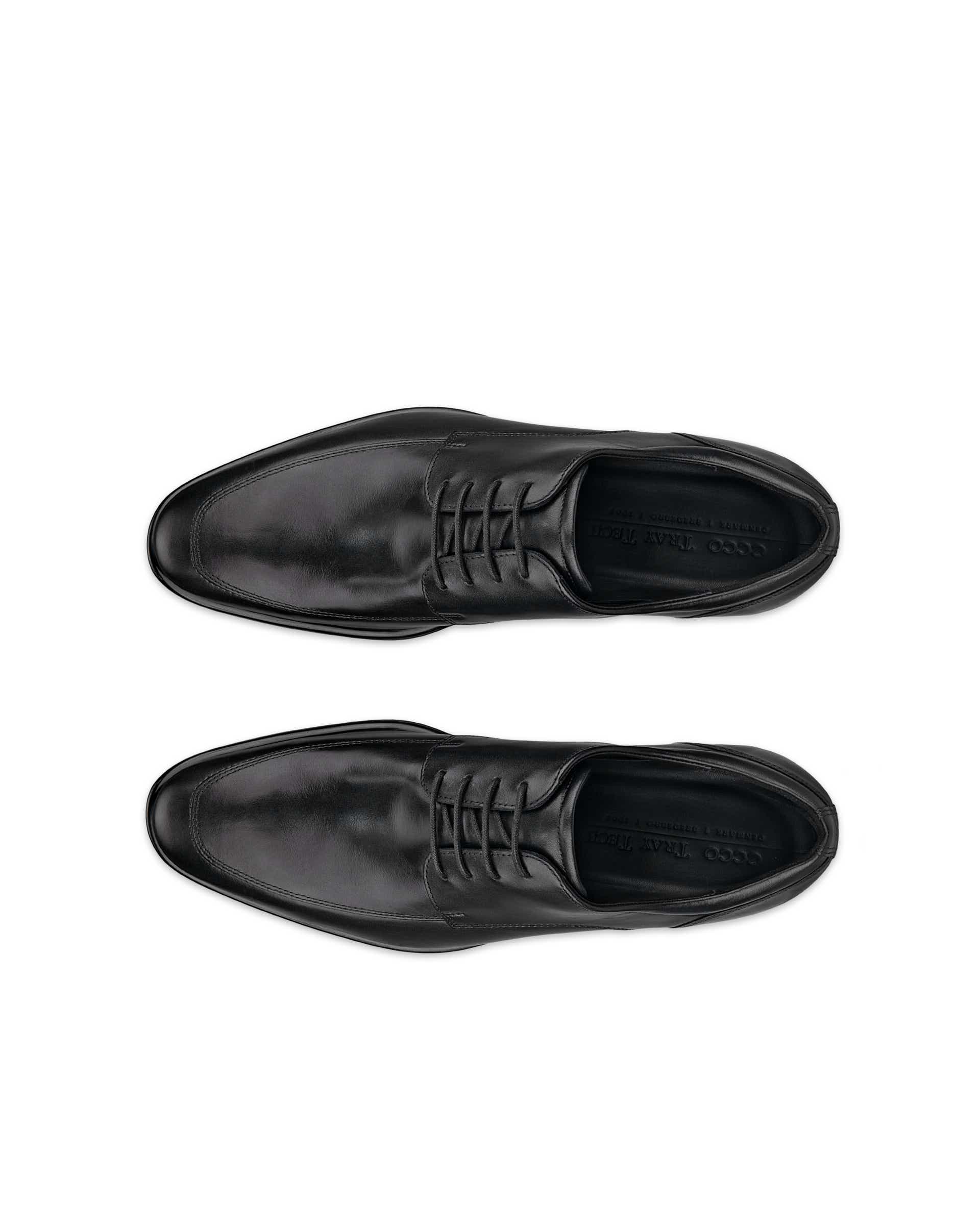 ECCO® Citytray derbies cuir pour homme - Noir - Top left pair