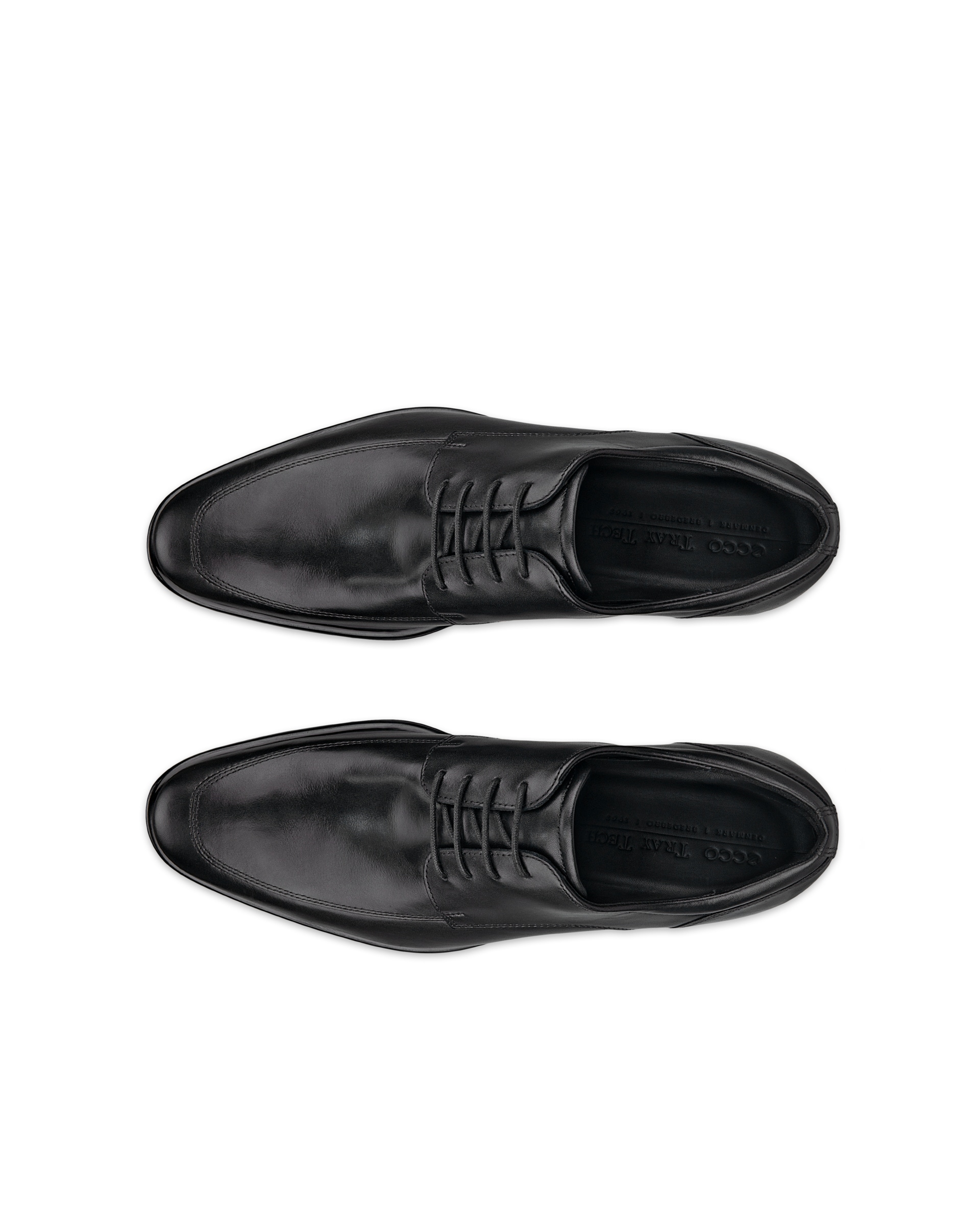 ECCO® Citytray derbies cuir pour homme - Noir - Top left pair