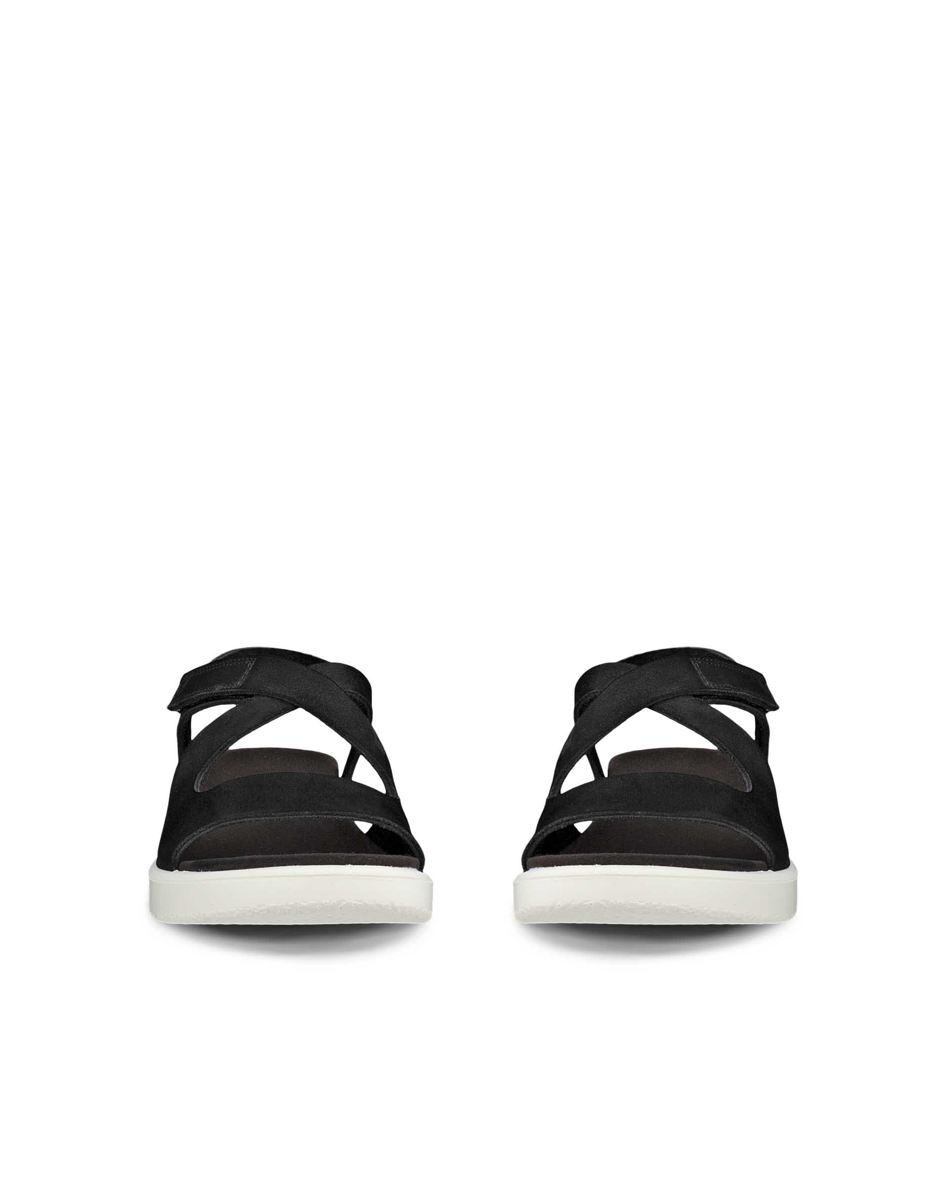Sandale en cuir Flowt ECCO® pour femmes - Noir - Front pair