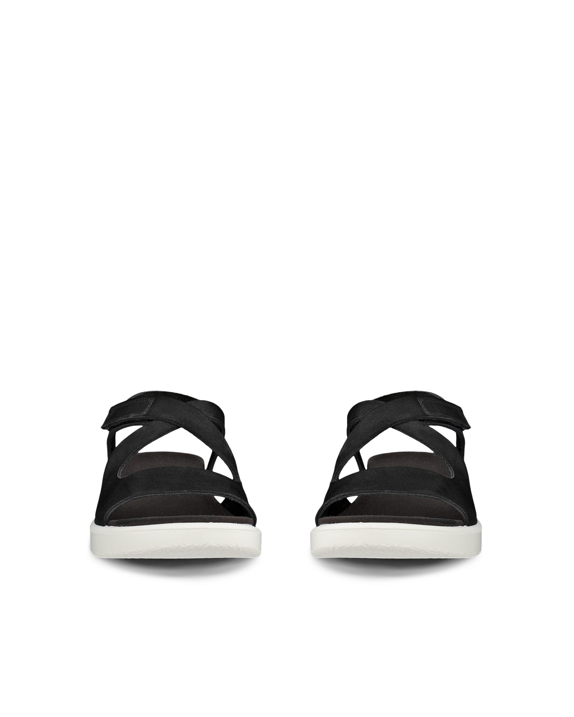 Sandale en cuir Flowt ECCO® pour femmes - Noir - Front pair
