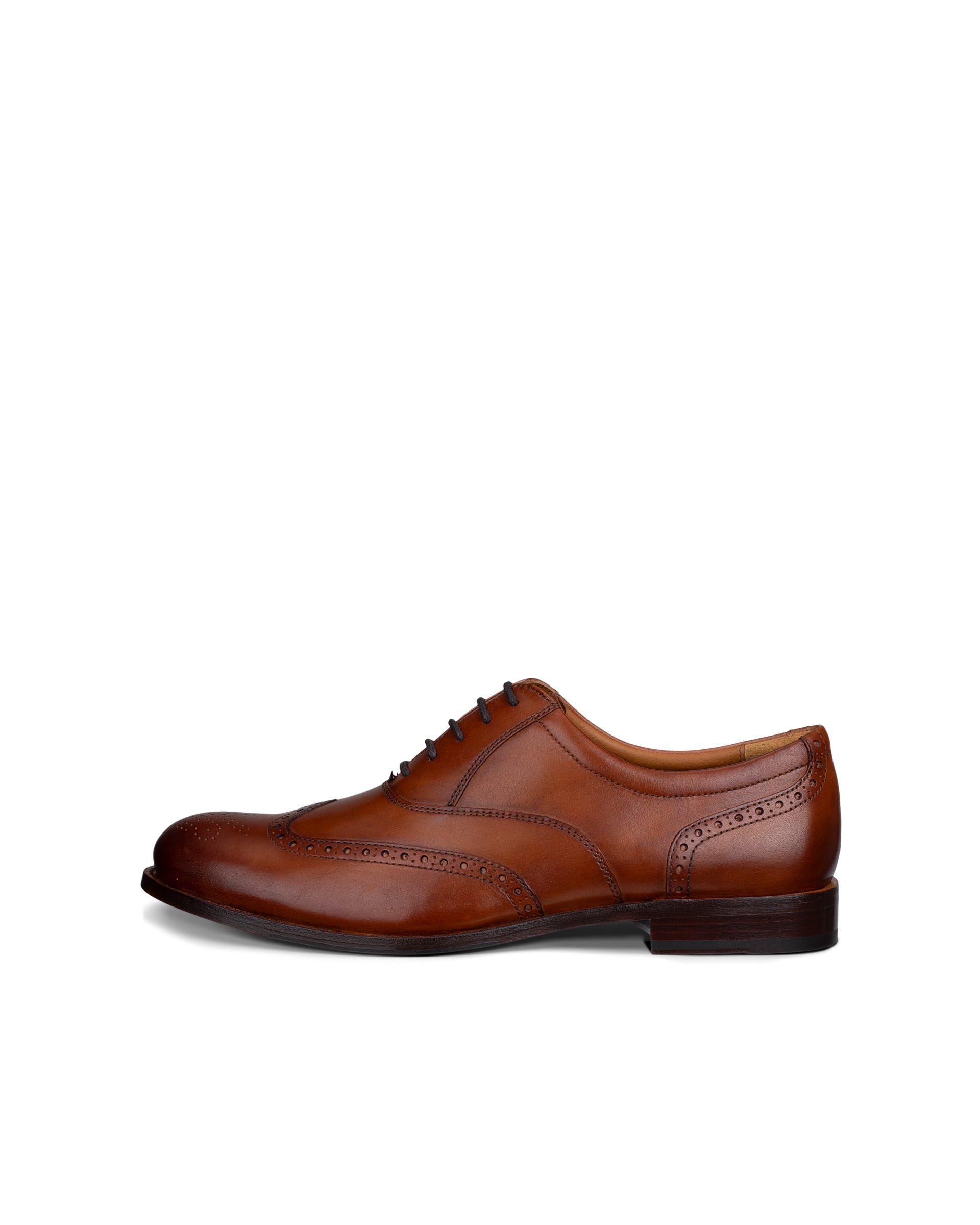 ECCO London Brogue Tie - Brown - Outside