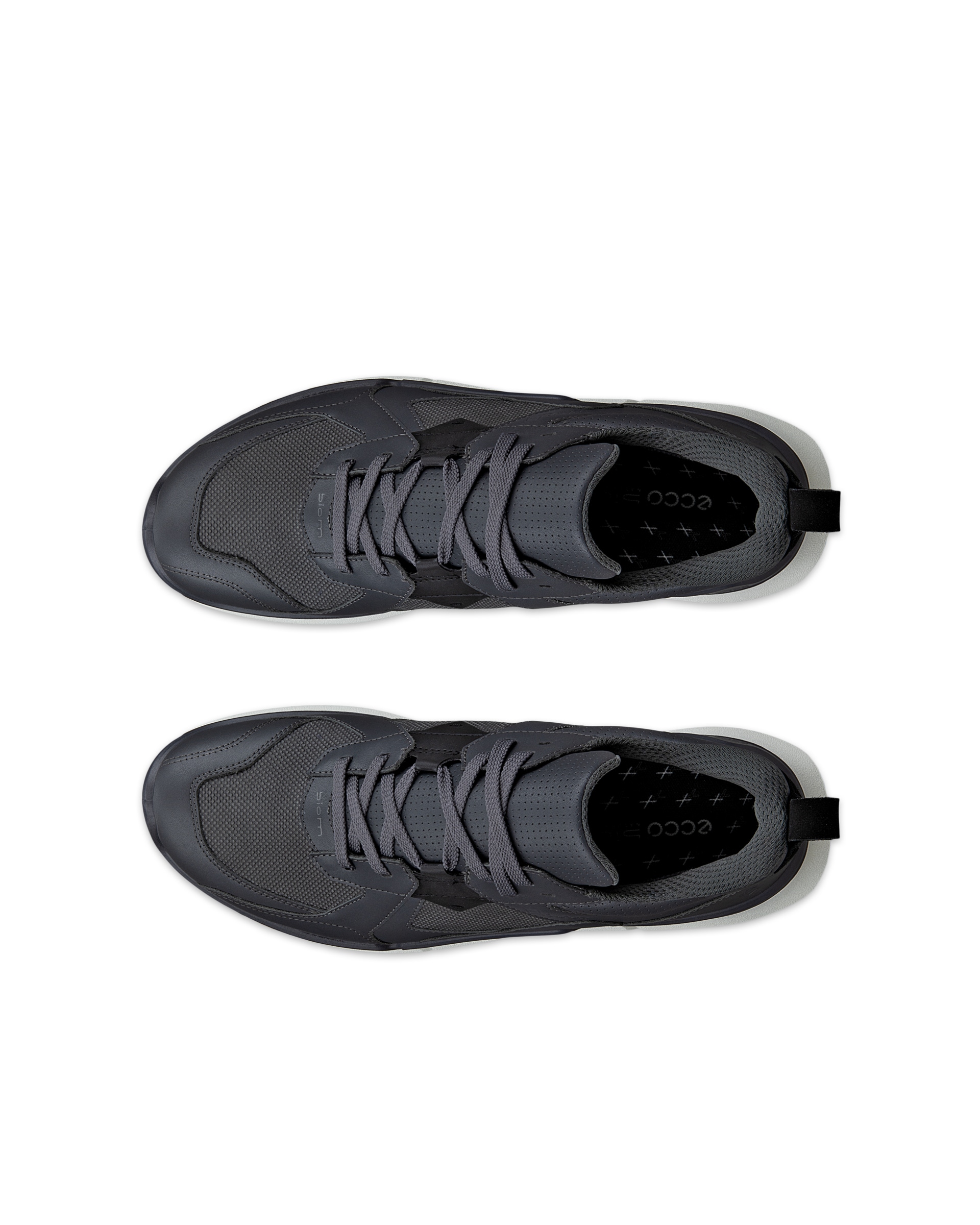 ECCO® BIOM 2.2 muške kožne tenisice Gore-Tex - Siva - Top left pair