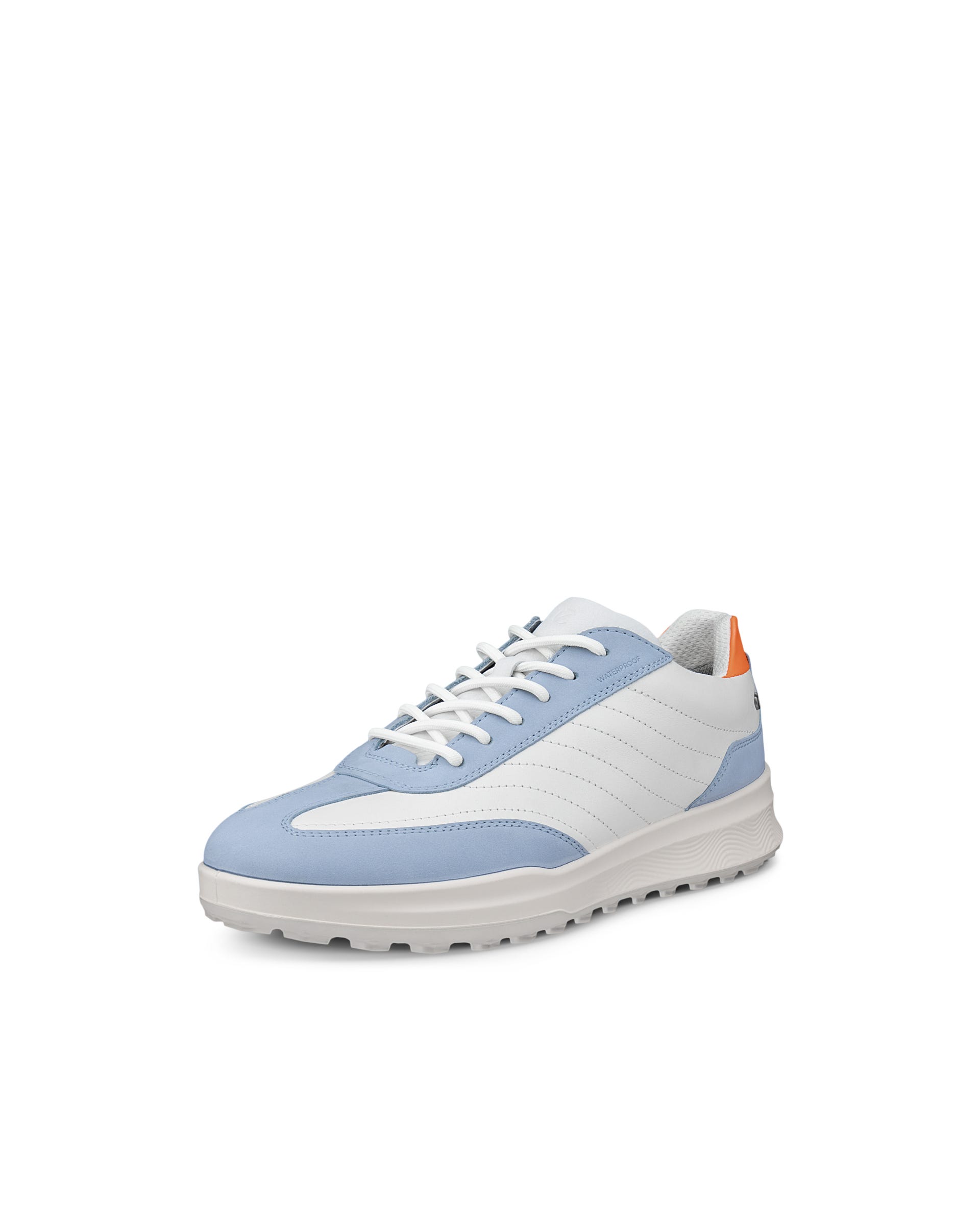 Women's ECCO® GOLF STREET VIBE Leather Waterproof Golf Shoe - White - Outside