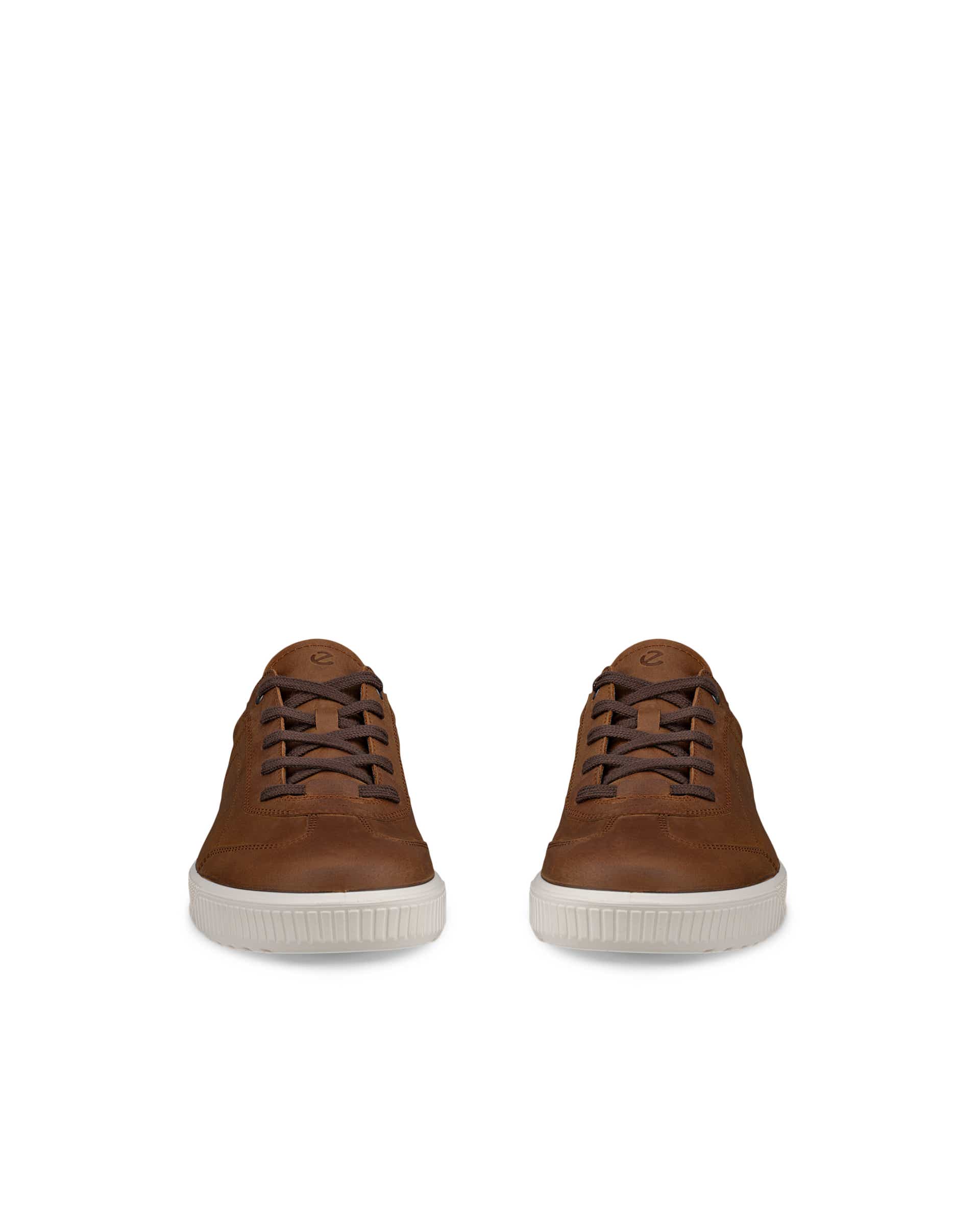 ECCO® BYWAY sko i nubuck med snørebånd til herrer - Brun - Front pair