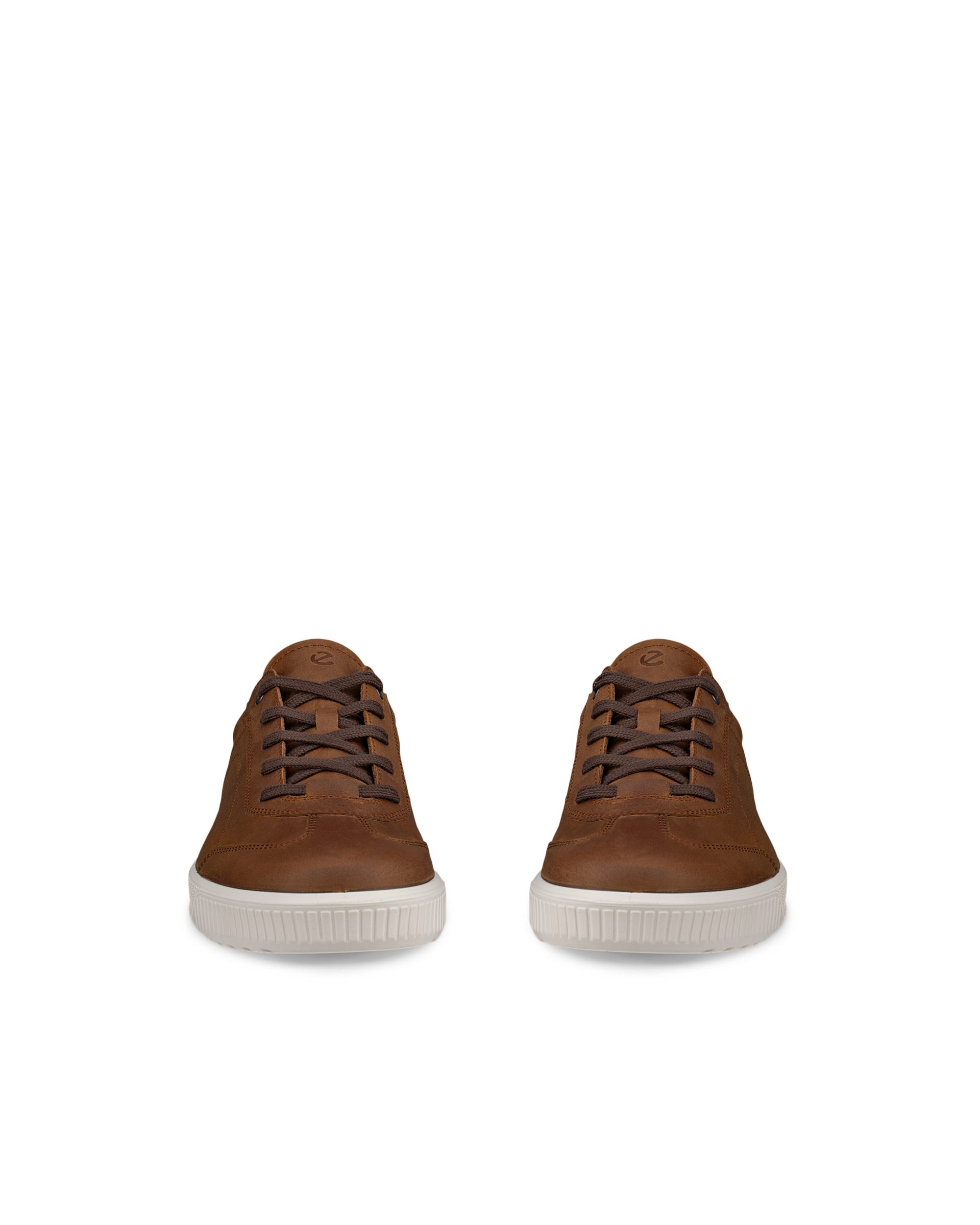 ECCO® BYWAY sko i nubuck med snørebånd til herrer - Brun - Front pair