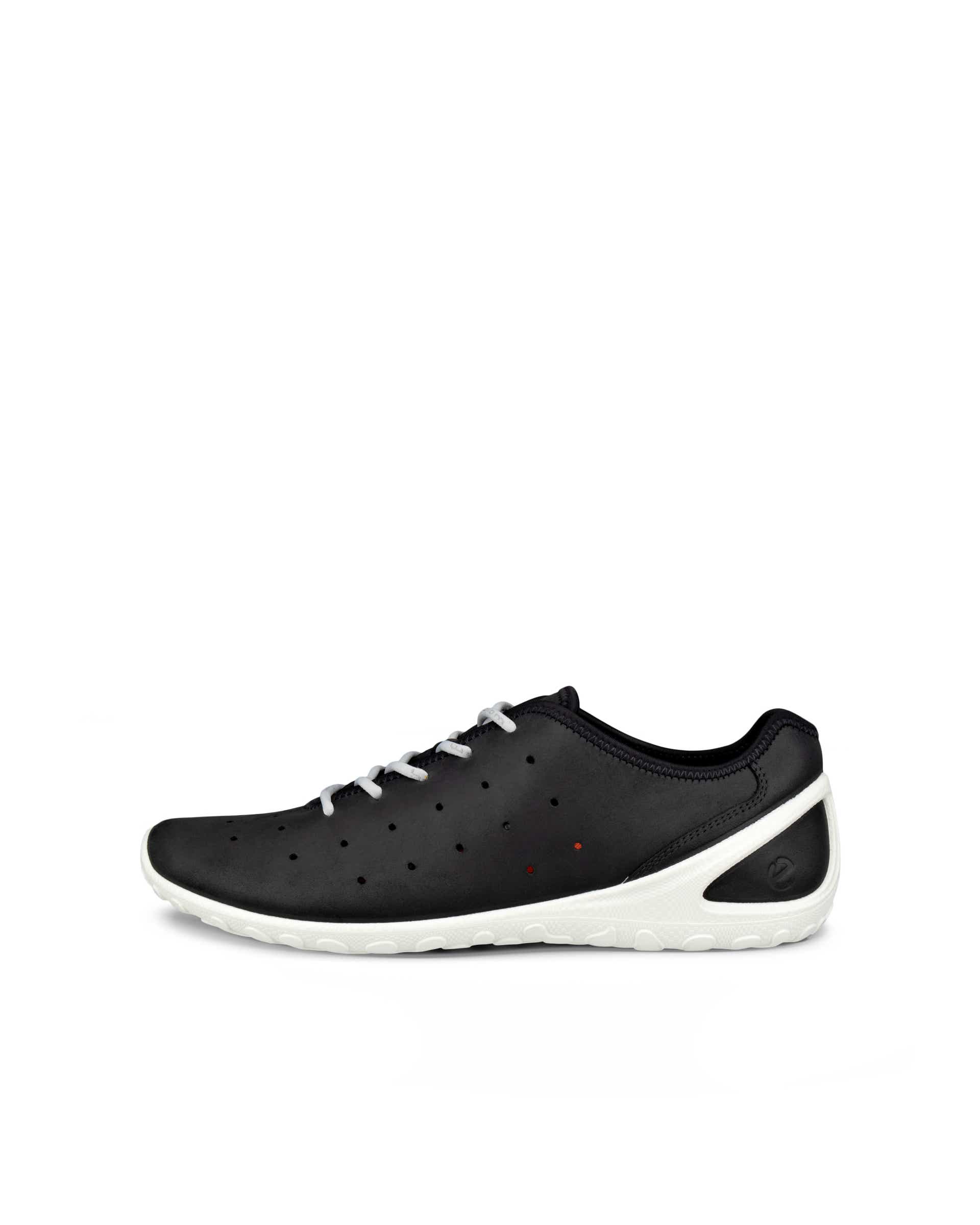 Męskie sznurowane buty z nubuku ECCO® BIOM EVERYDAY - Czarny - Outside