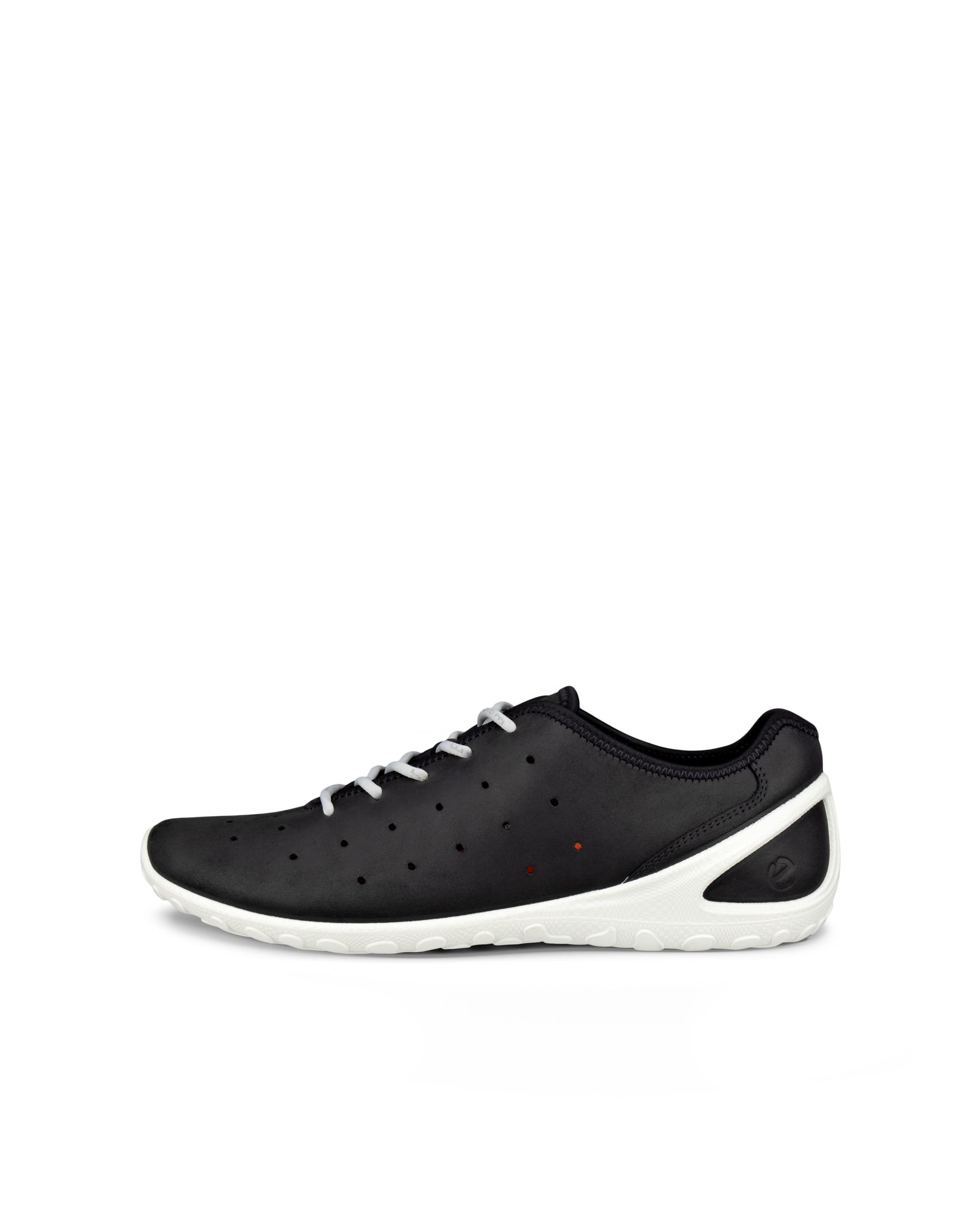Męskie sznurowane buty z nubuku ECCO® BIOM EVERYDAY - Czarny - Outside