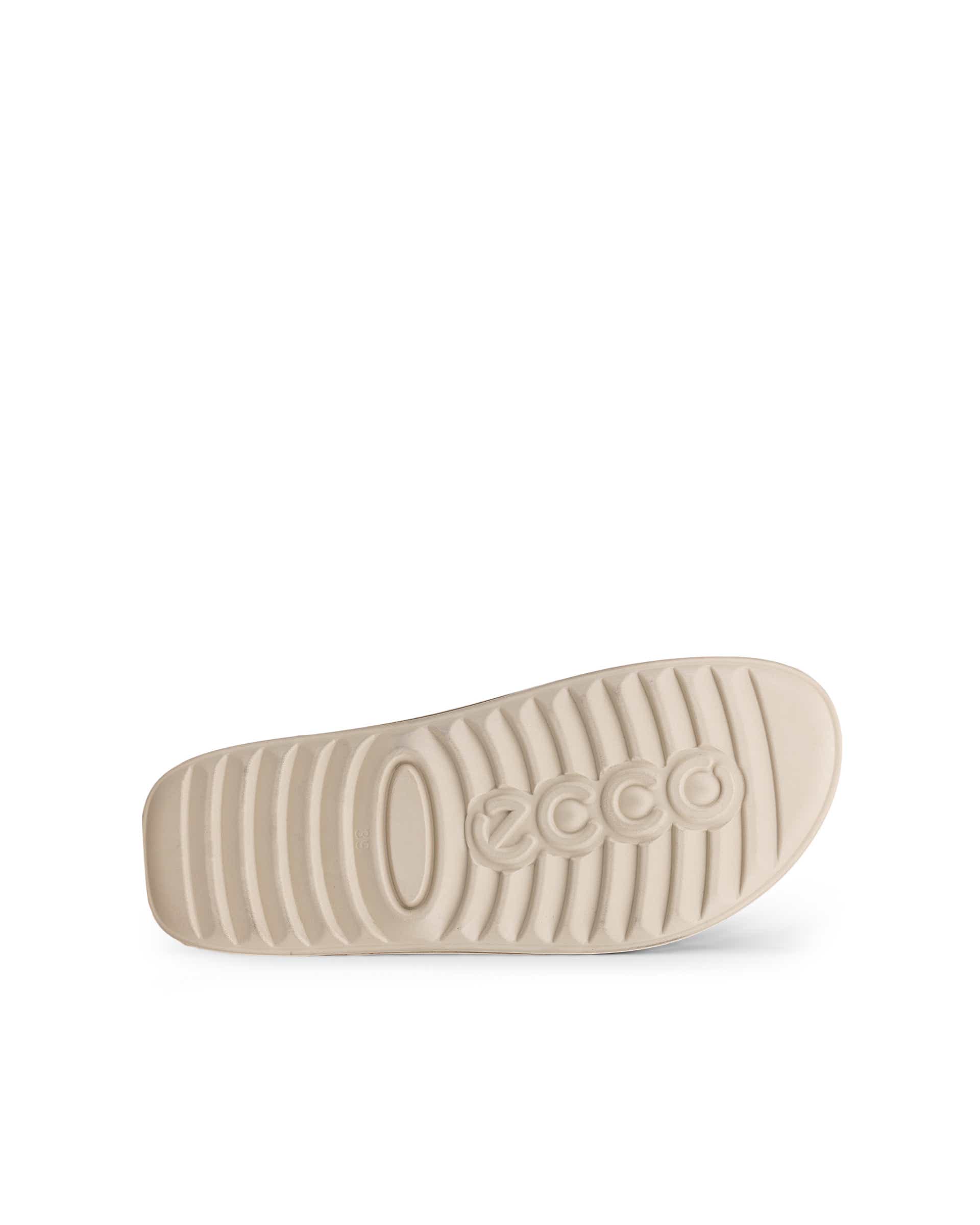 Dámské nubukové páskové sandály ECCO® Cozmo - Béžová - Sole